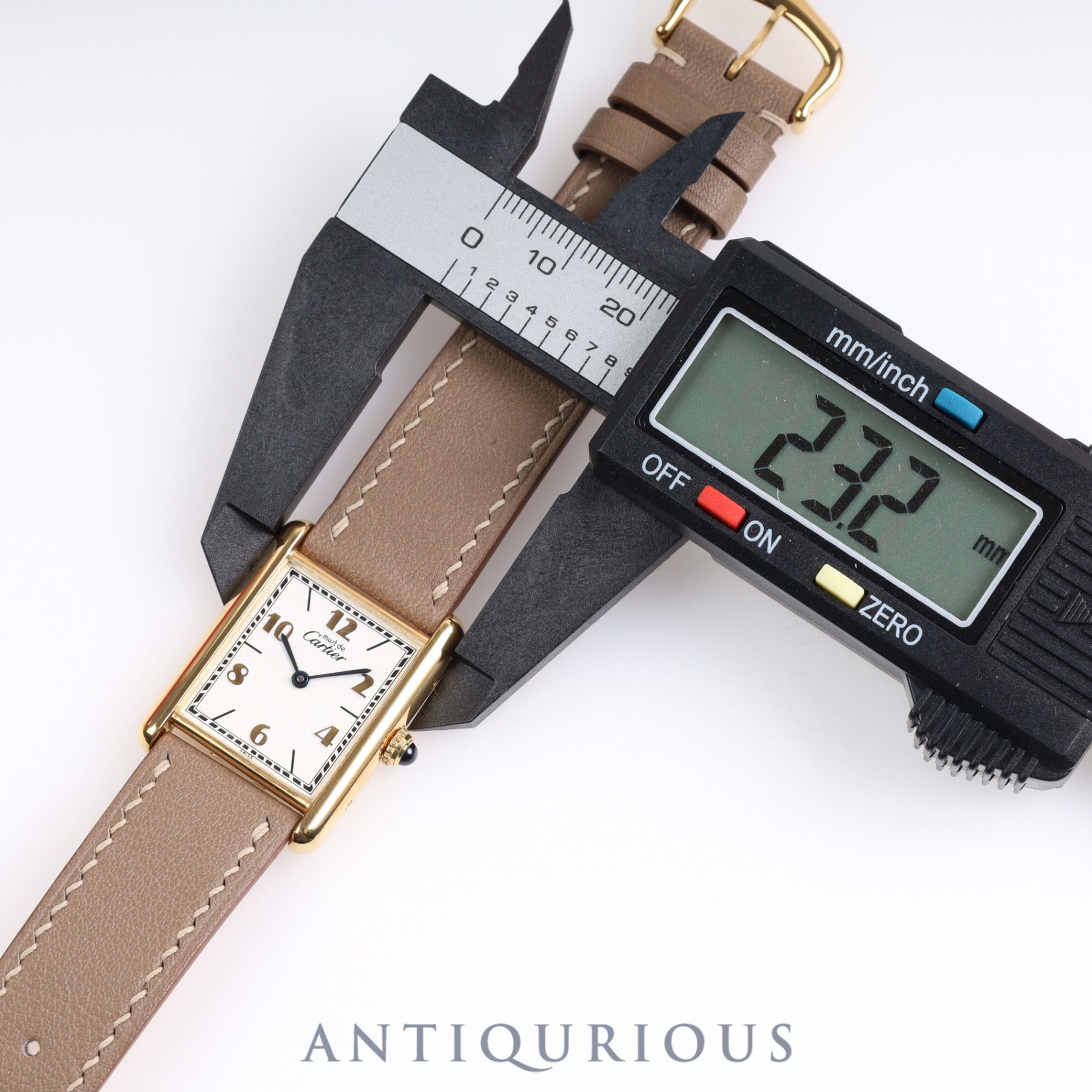 Cartier Must Tank LM QZ 590005 Arabic dial SV925 Leather Inner box