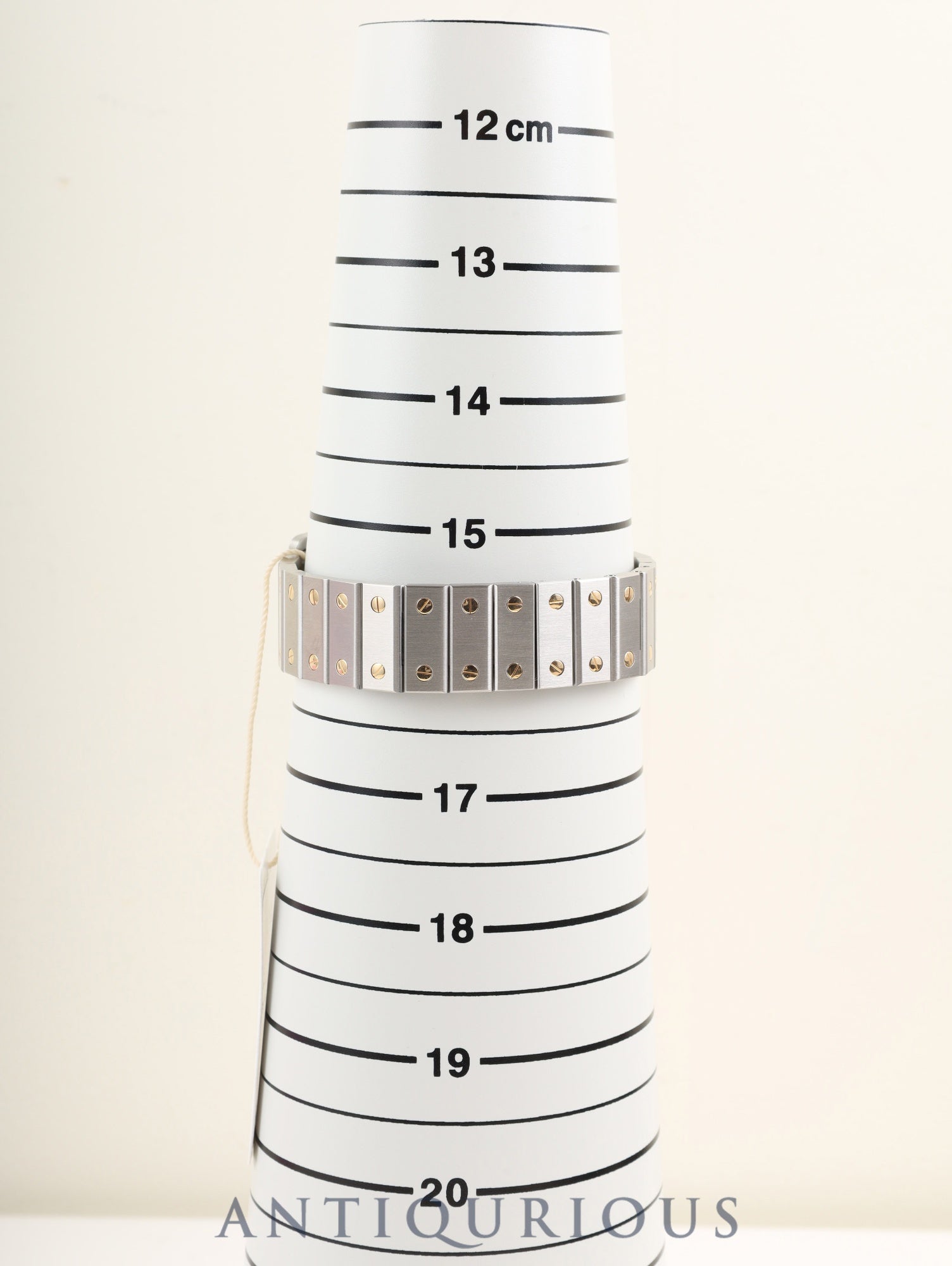 カルティエ サントス カレ LM 1553 自動巻き Cal.- SS/YG SS/YG ホワイト文字盤 カルティエブティックにてコンプリートサービス済み 新品ブレス交換済み