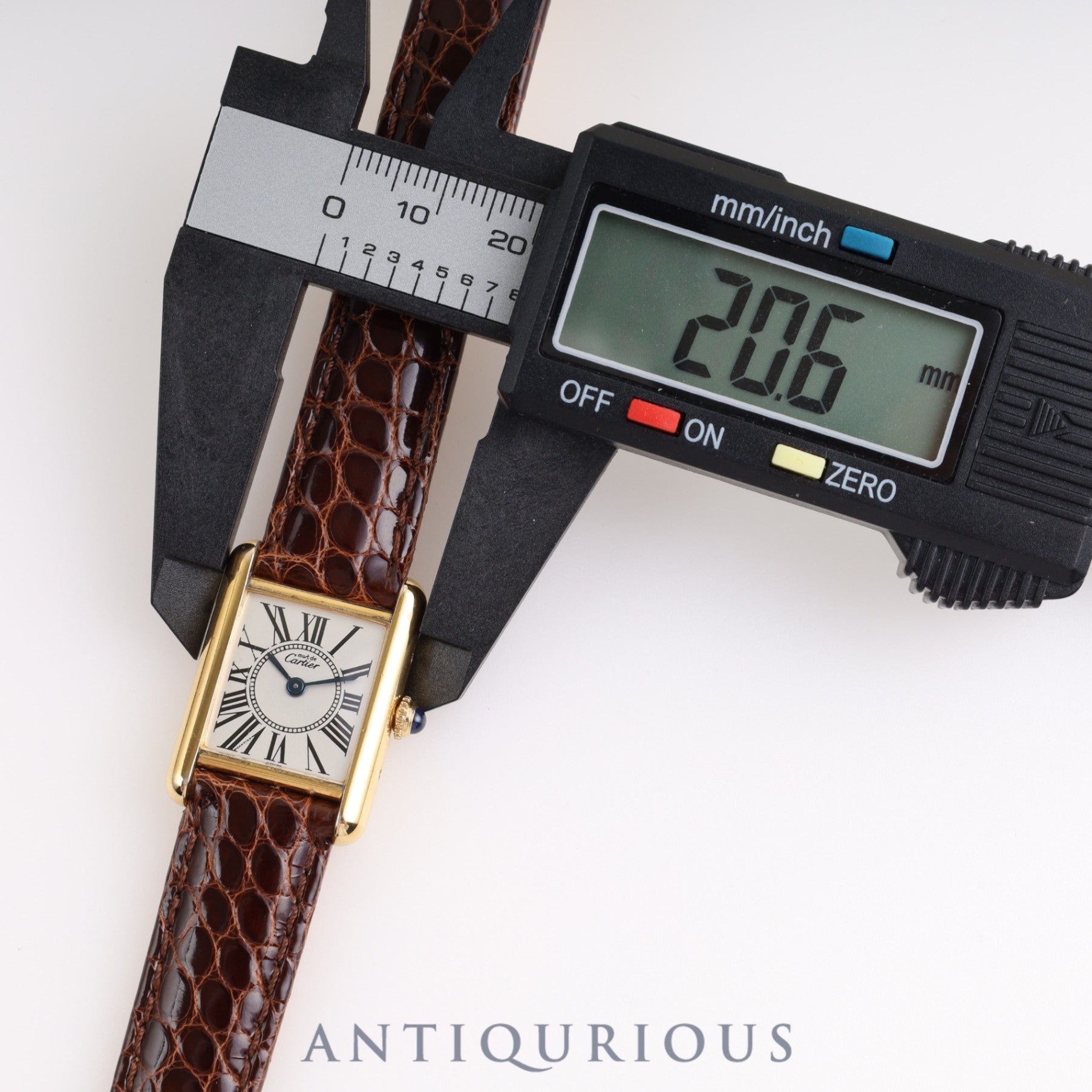 Cartier Must Tank SM QZ W1005554 / 5057001 SV925 Genuine Buckle (GP) Opalan Dial Cartier Boutique Complete Service