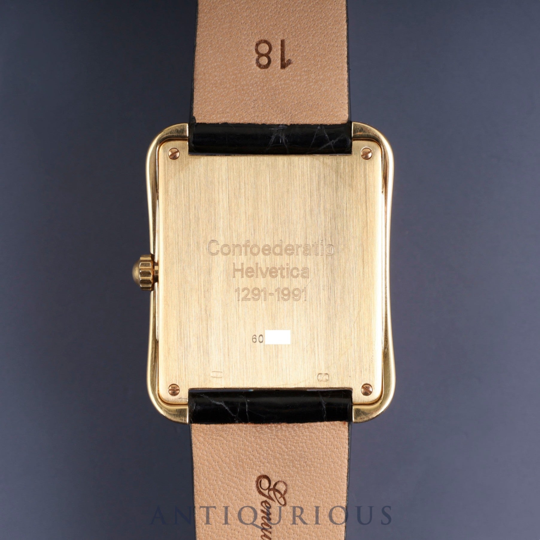 ヴァシュロン・コンスタンタン リベルテ 39044 / 1291-1991 スイス建国700年記念モデル 手巻き Cal.1015 750 革 純正尾錠(750)ホワイト文字盤 純正替えベルト オーバーホール済み