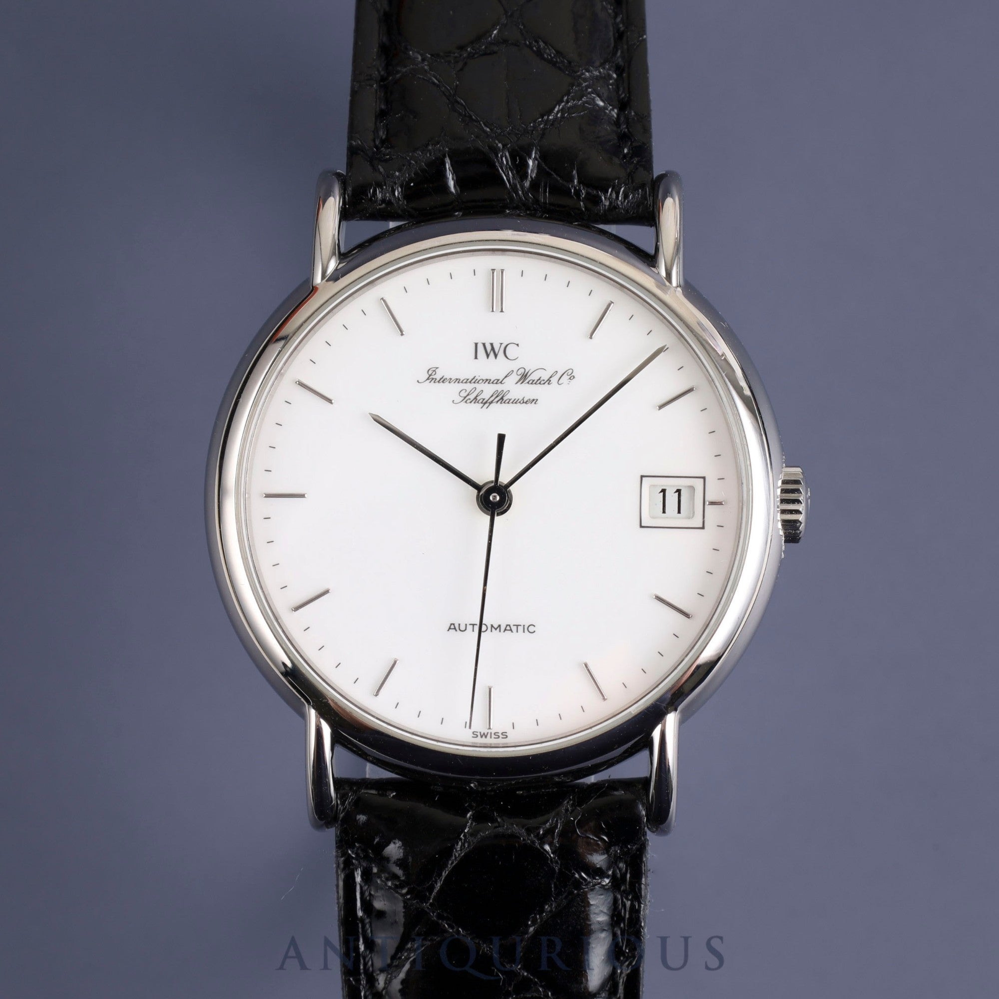 IWC Portofino 3513 1 Automatic Cal.37621 SS Leather Genuine Buckle (SS) White Dial Overhauled Portofino IWC