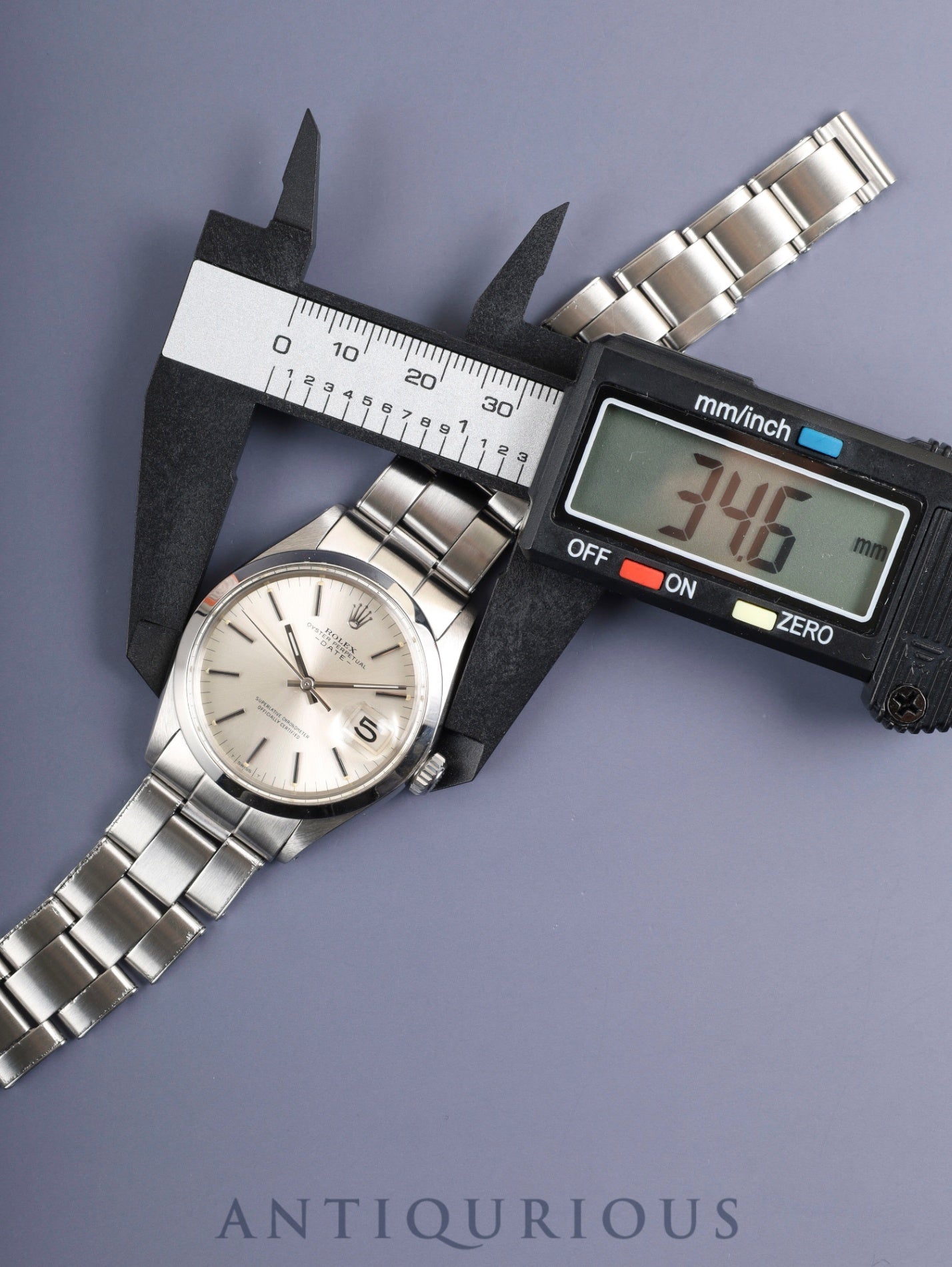 Rolex Oyster Perpetual Date 1500 Automatic Caliber 1570 Stainless Steel Silver Dial No. 23 (1967) Overhauled