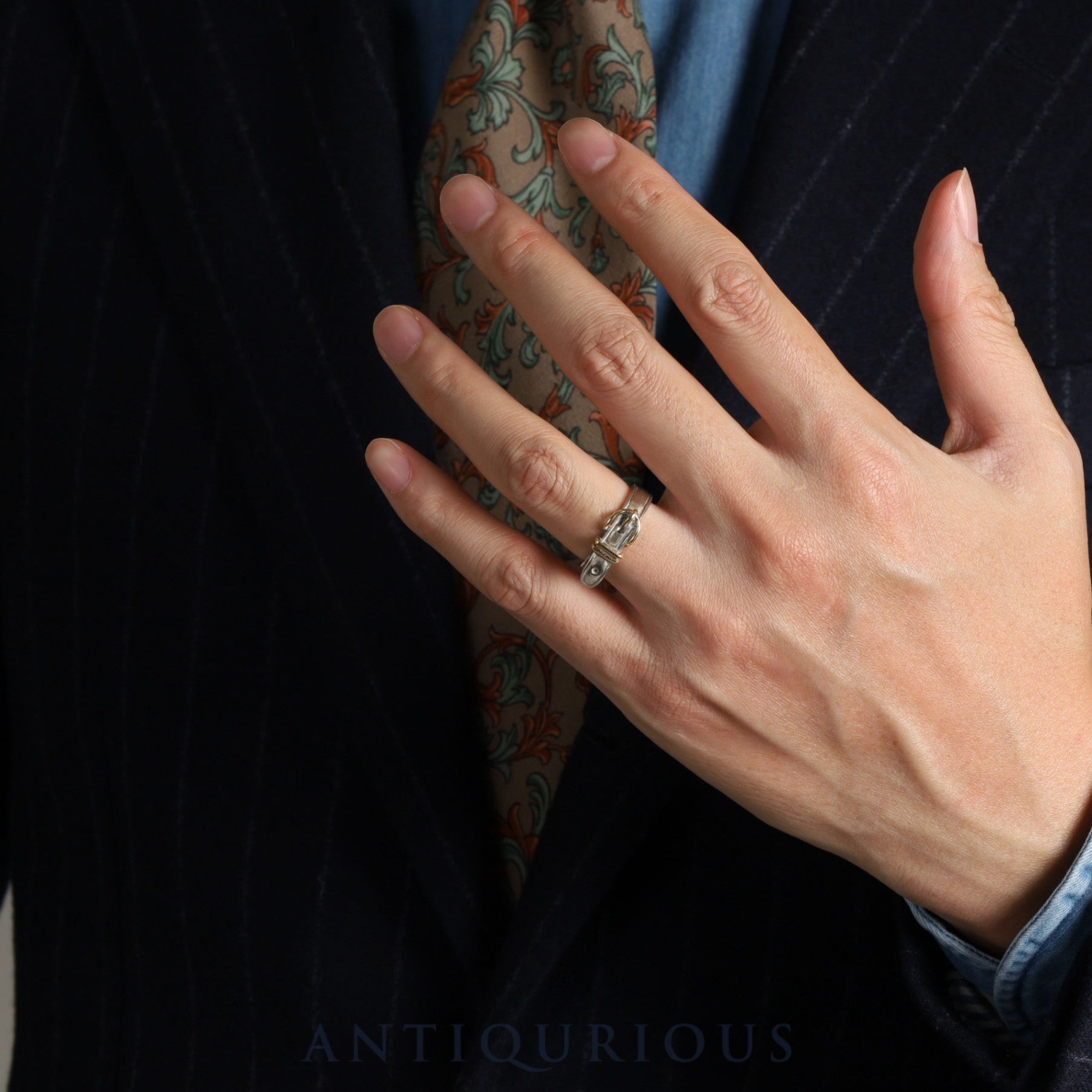 Hermes Ring Santur SV925/750 Size 14 Case