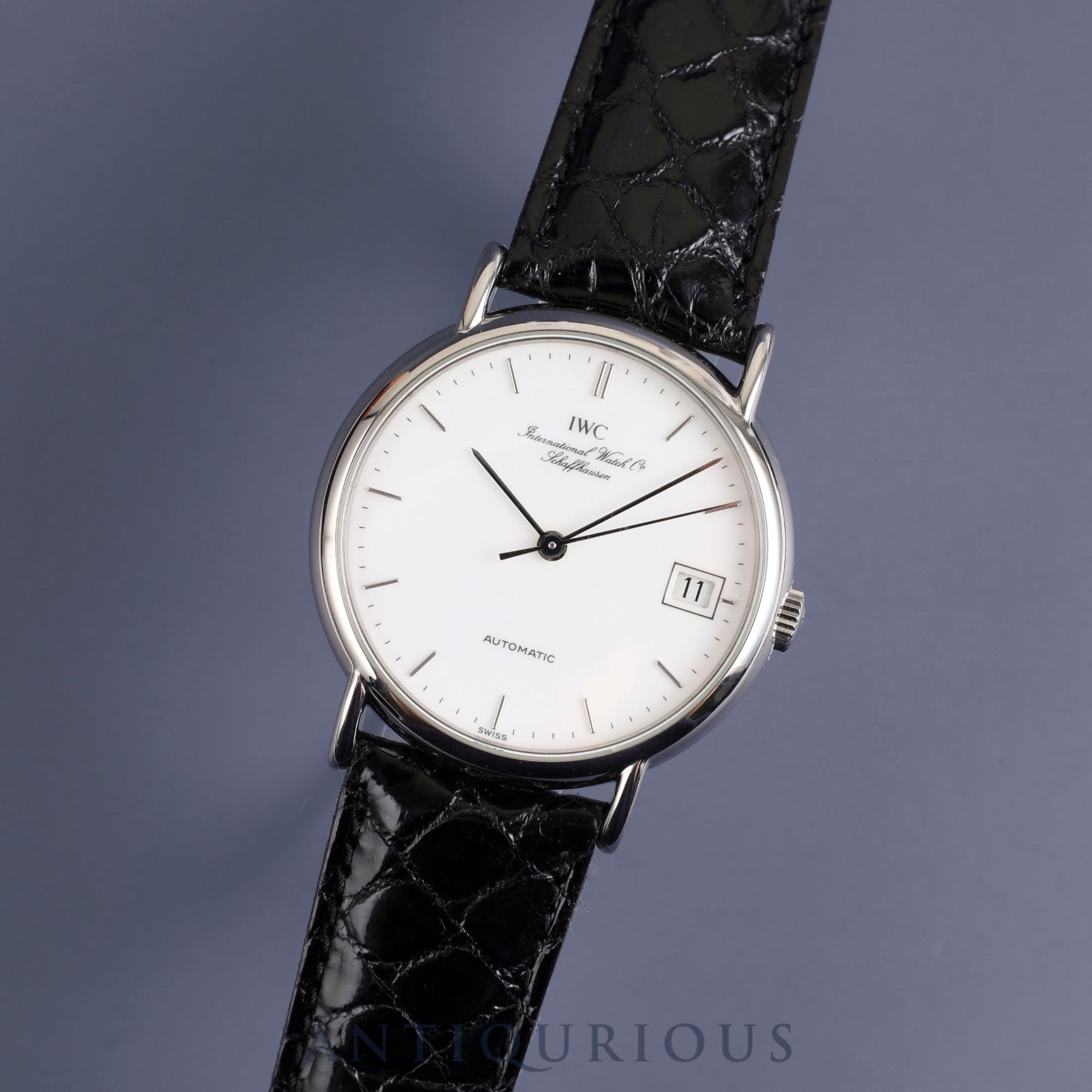 IWC Portofino 3513 1 Automatic Cal.37621 SS Leather Genuine Buckle (SS) White Dial Overhauled Portofino IWC