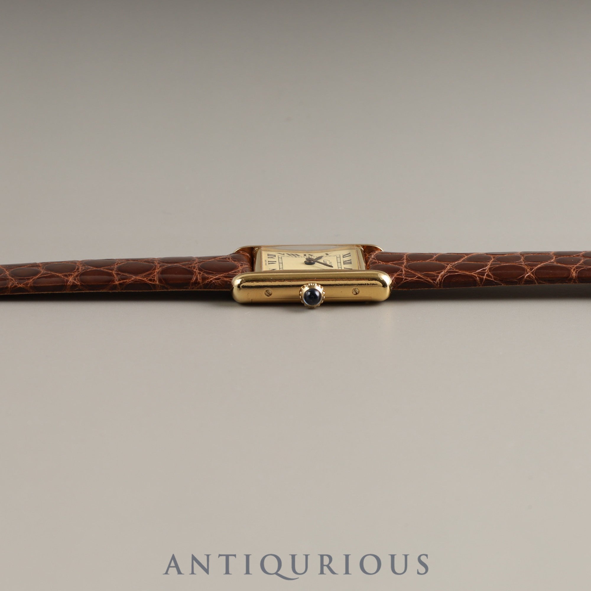 Cartier Must Tank SM Manual Winding 2974213 Ivory Roman Dial International Permanent Warranty Cartier Boutique Complete Service