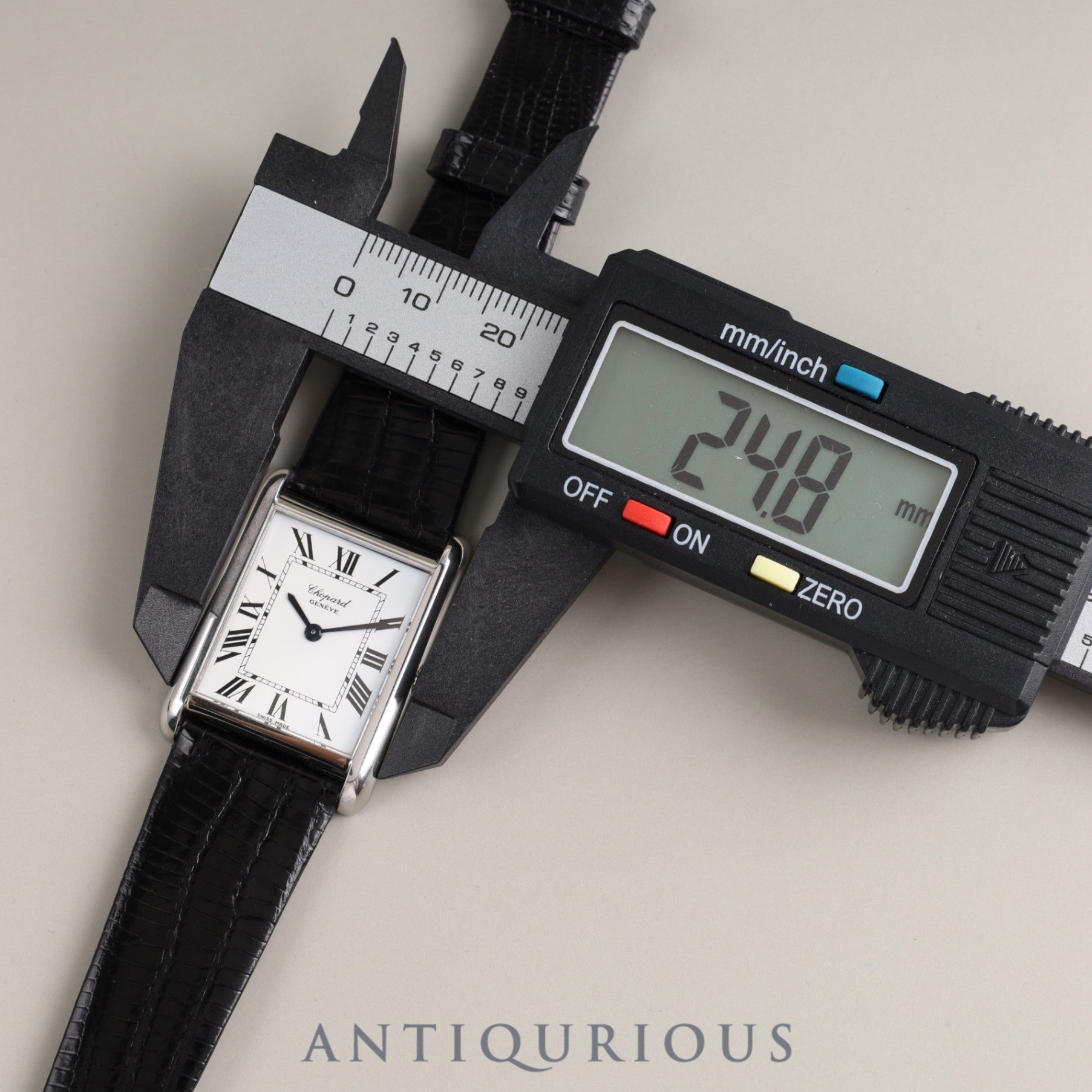 Chopard Rectangular 8014 1 Manual winding Cal.895 SS Genuine buckle (SS) White dial