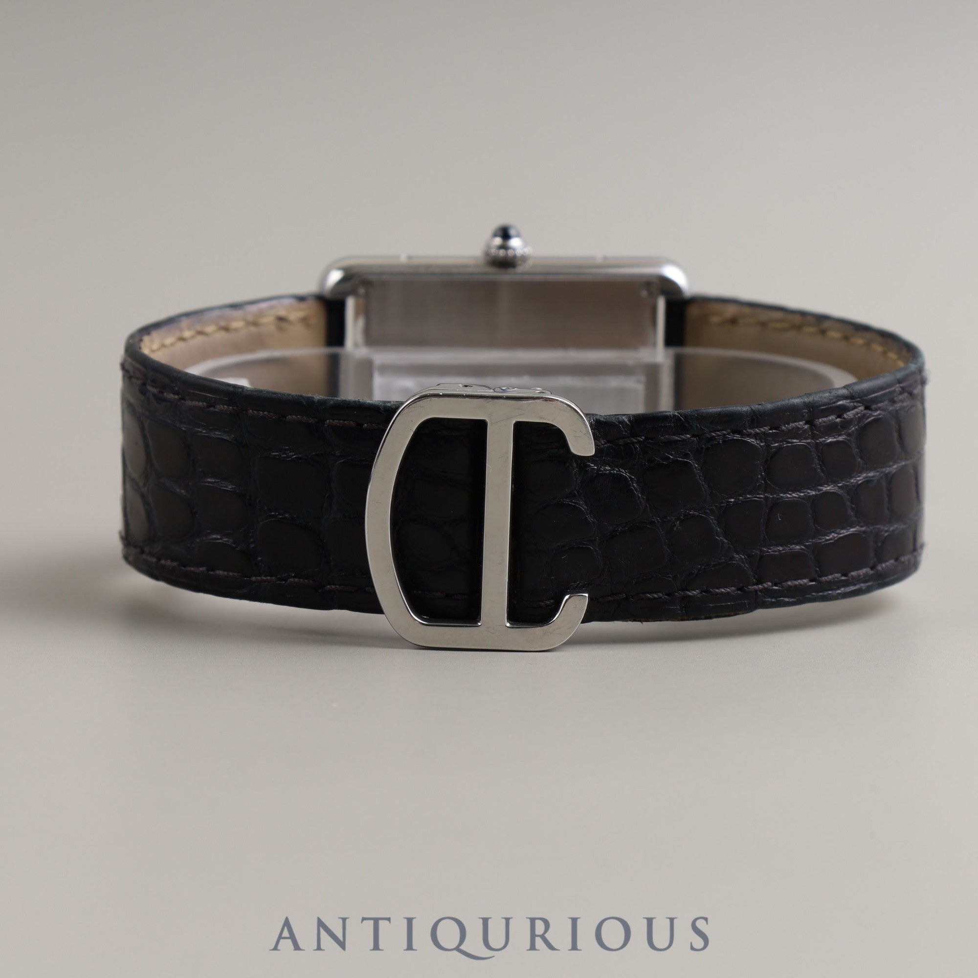 Cartier Tank Solo LM Quartz Cal.690 W5200003 / 3169 SS Genuine leather strap Genuine D buckle (SS) Silver dial Box Instruction manual