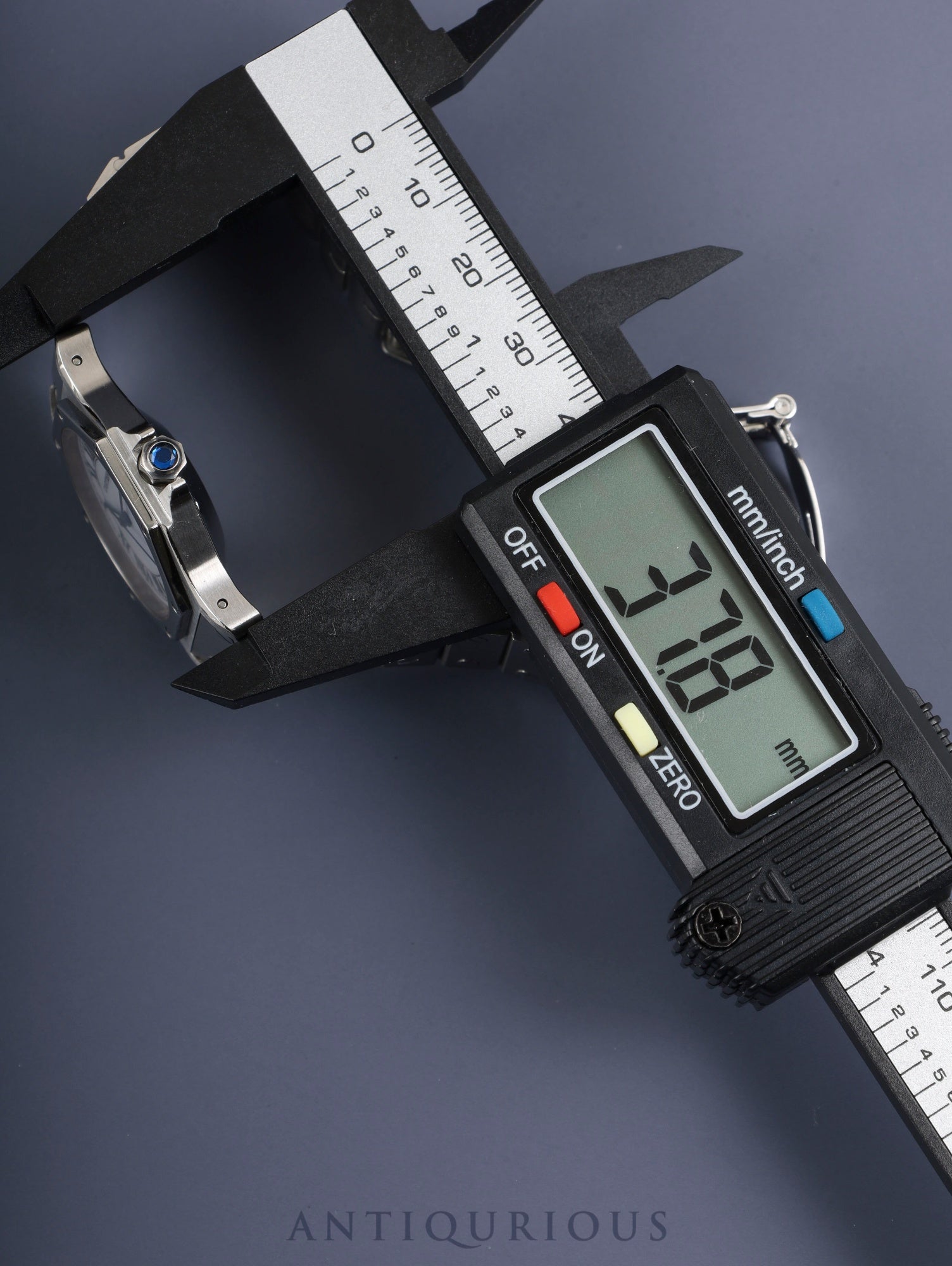 カルティエ サントス オクタゴン LM 2965 自動巻き SS SS ホワイトローマン文字盤 カルティエブティックにてコンプリートサービス済み