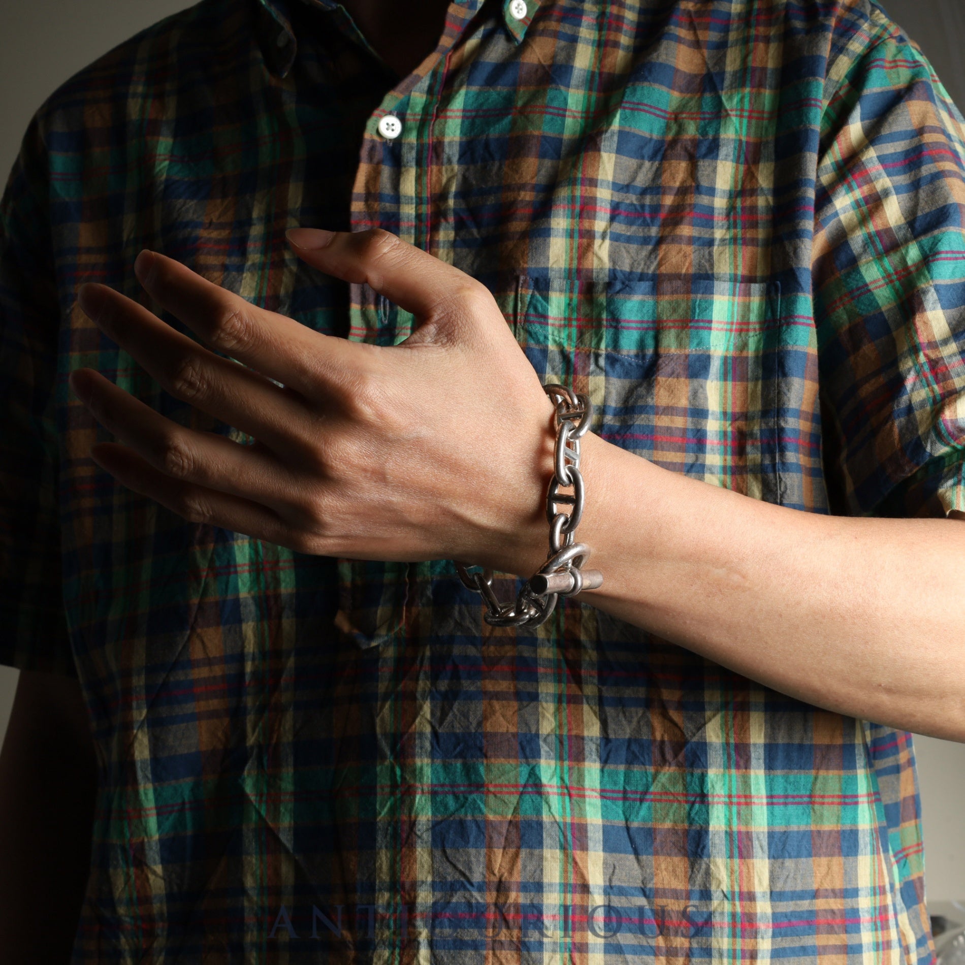 Hermes bracelet Chaine d'Ancre TGM 12 links SV925 Margiela period