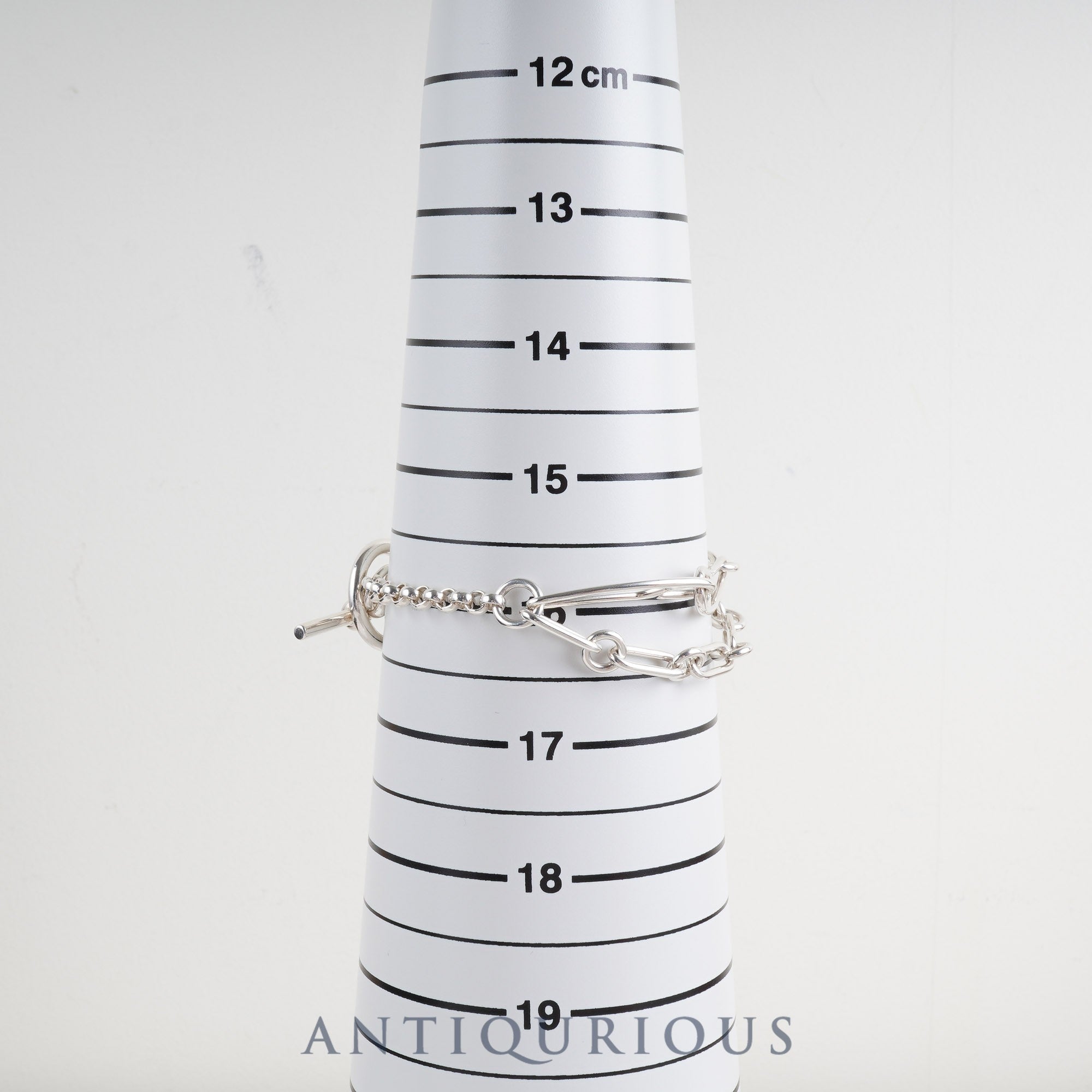Hermes Chaine d'Ancre Punk ST Bracelet, wrist circumference approximately 16cm, SV925, box, 21 years engraved