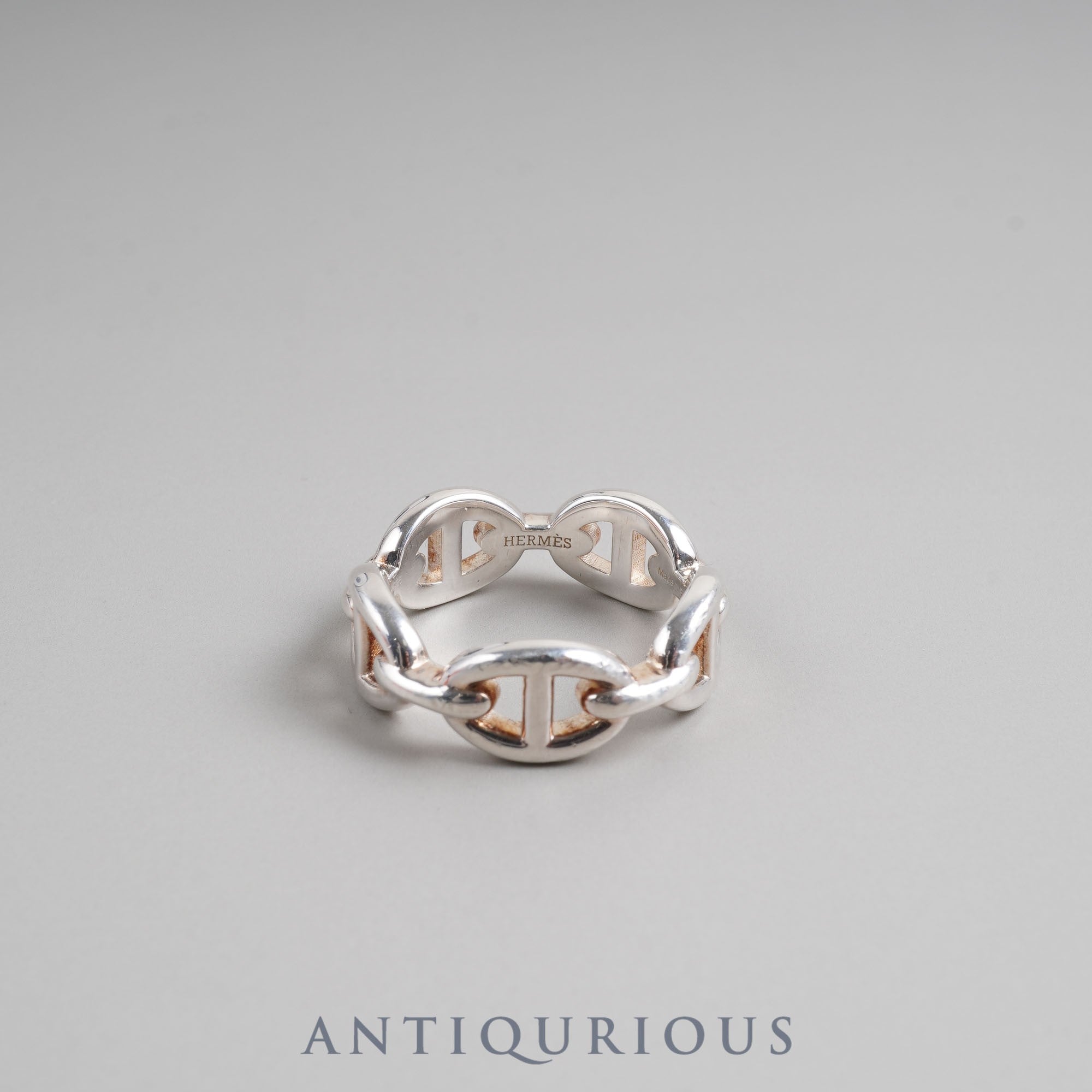 Hermes Ring Chaine d'Ancre Anchaine #55 AG925 Box Certificate