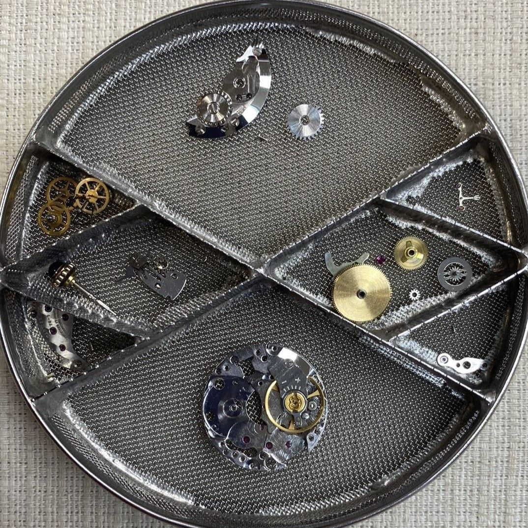 Cartier Manual Winding Cal.78-1 SV925 Genuine Leather Strap Genuine Buckle (GP) Ivory Roman Dial Box Overhauled