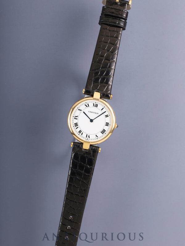 カルティエ VLC LM ヴァンドーム VLC LM 83734553 / 881001 クォーツ Cal.690 750YG 革 純正ピンバックル(GP)ホワイトローマン文字盤(SWISS表記) オーバーホール済み