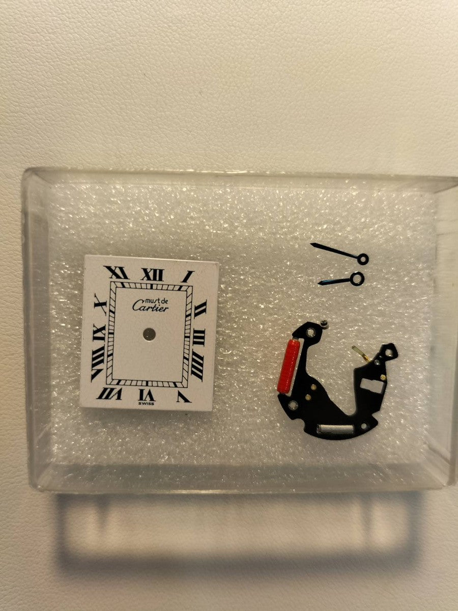 カルティエ マストタンク LM 690006 クォーツ Cal.81 SV925 革 純正尾錠(SS)ホワイトローマン文字盤 オーバーホール済み