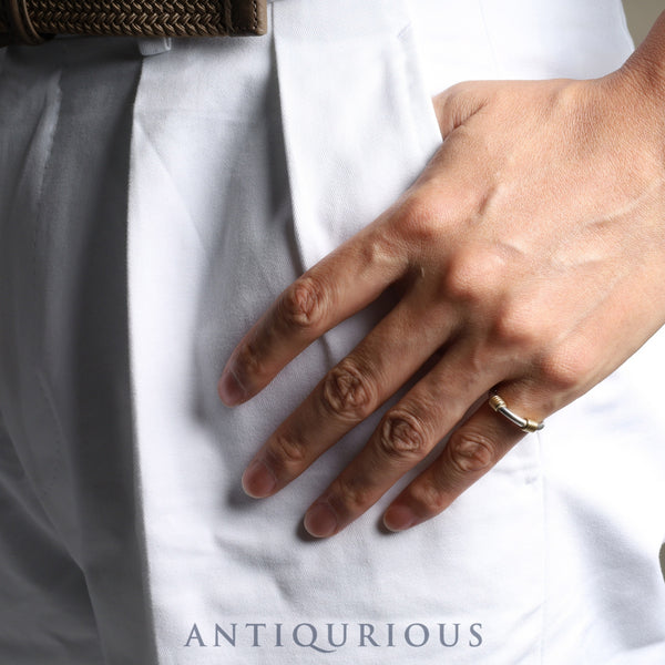 ティファニー リング バンド ウィズ 2ワイヤー コンビ SV925/750 約7.5号 箱