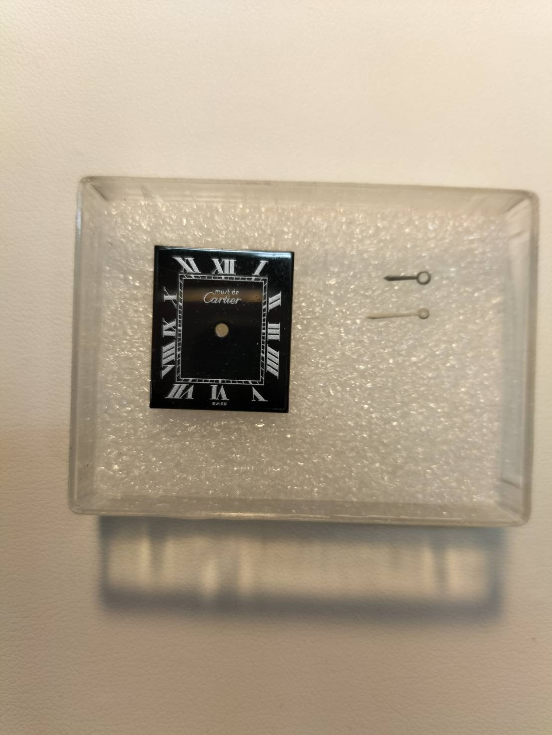 Cartier Must Tank LM Manual winding Cal.78-1 SV925 Leather Genuine buckle (GP) Black Roman dial Overhauled New finish