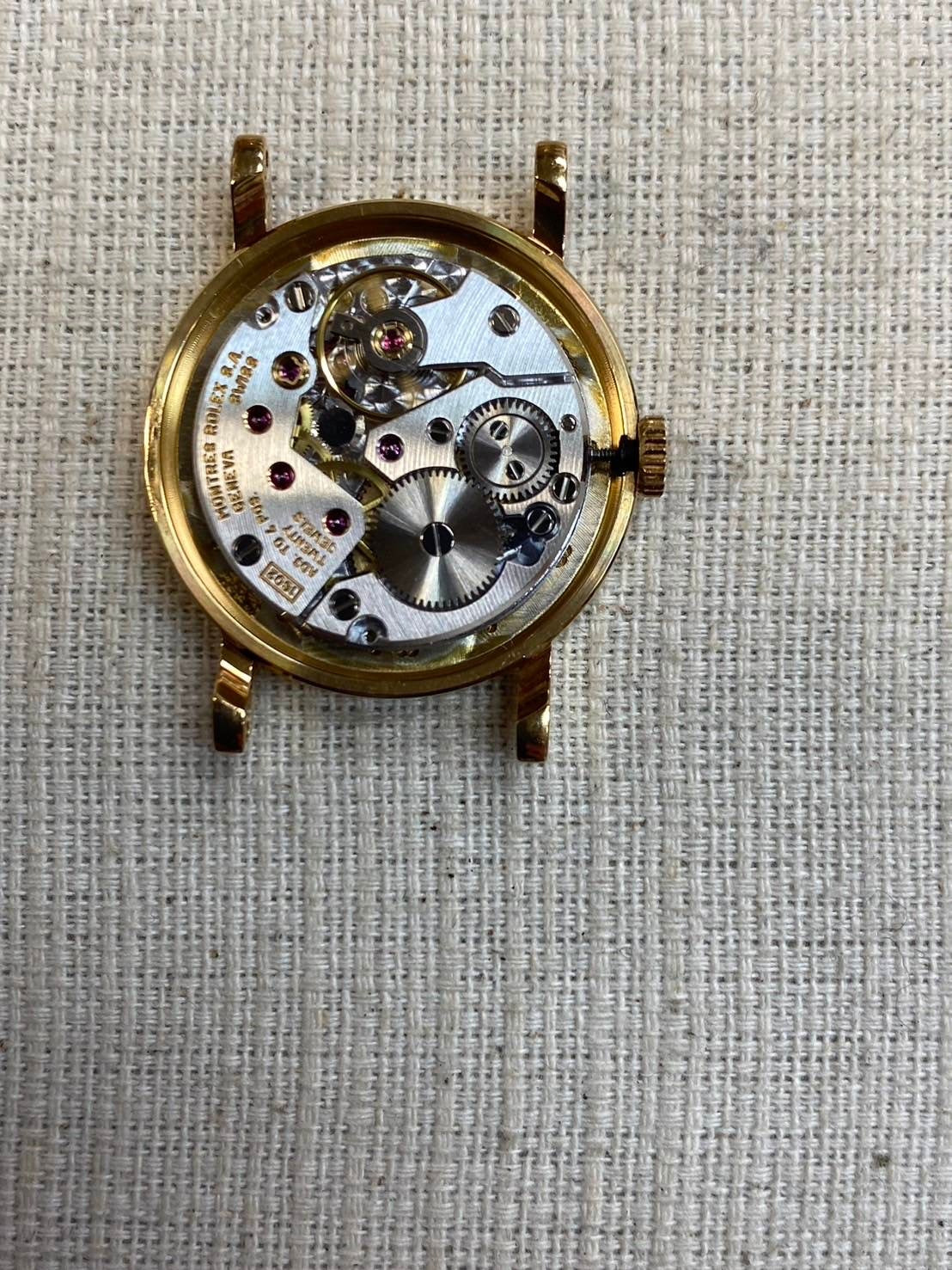 ロレックス チェリーニ 5109 手巻き YGケース 純正尾錠 ゴールド文字盤 W番(1994年~1995年)箱 保証書