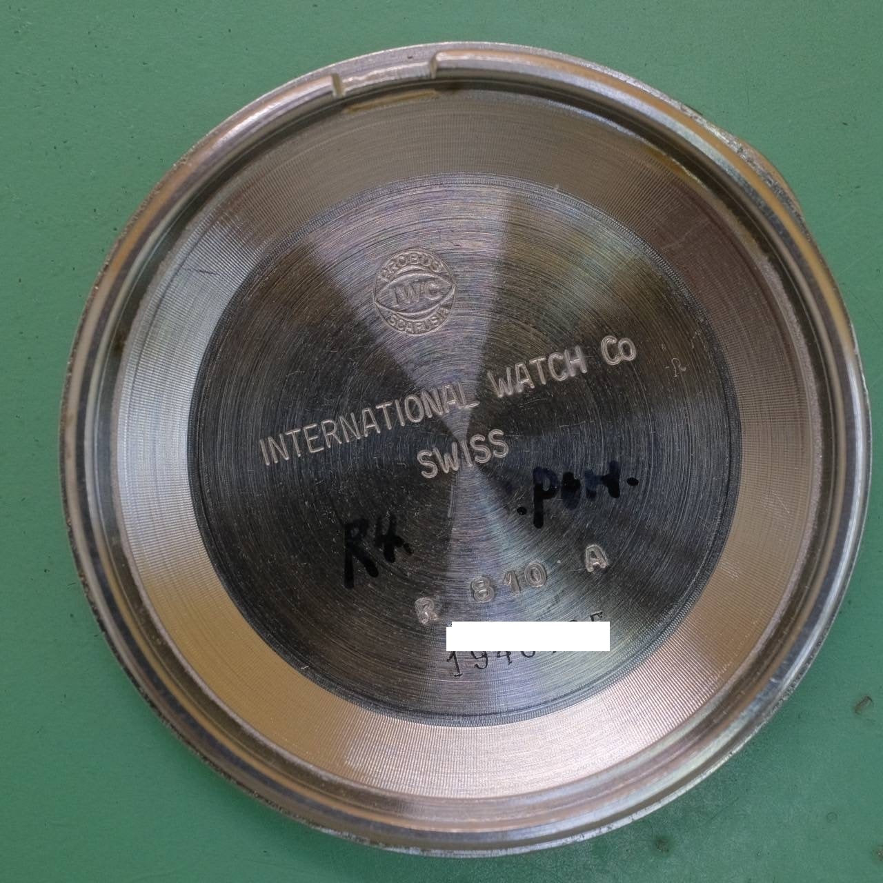 IWC Old Inter Automatic Cal.854 SS Leather Silver Dial Box Warranty (1972) IWC