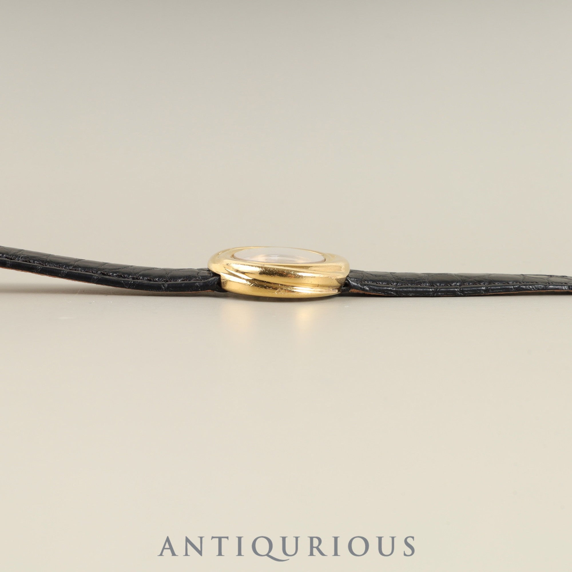 Cartier Must Trinity W1010644 / 2735 Quartz Cal.157.06 SV925 Leather Genuine D-buckle (GP) Silver Roman Dial Box Booklet Warranty (1998) Overhauled