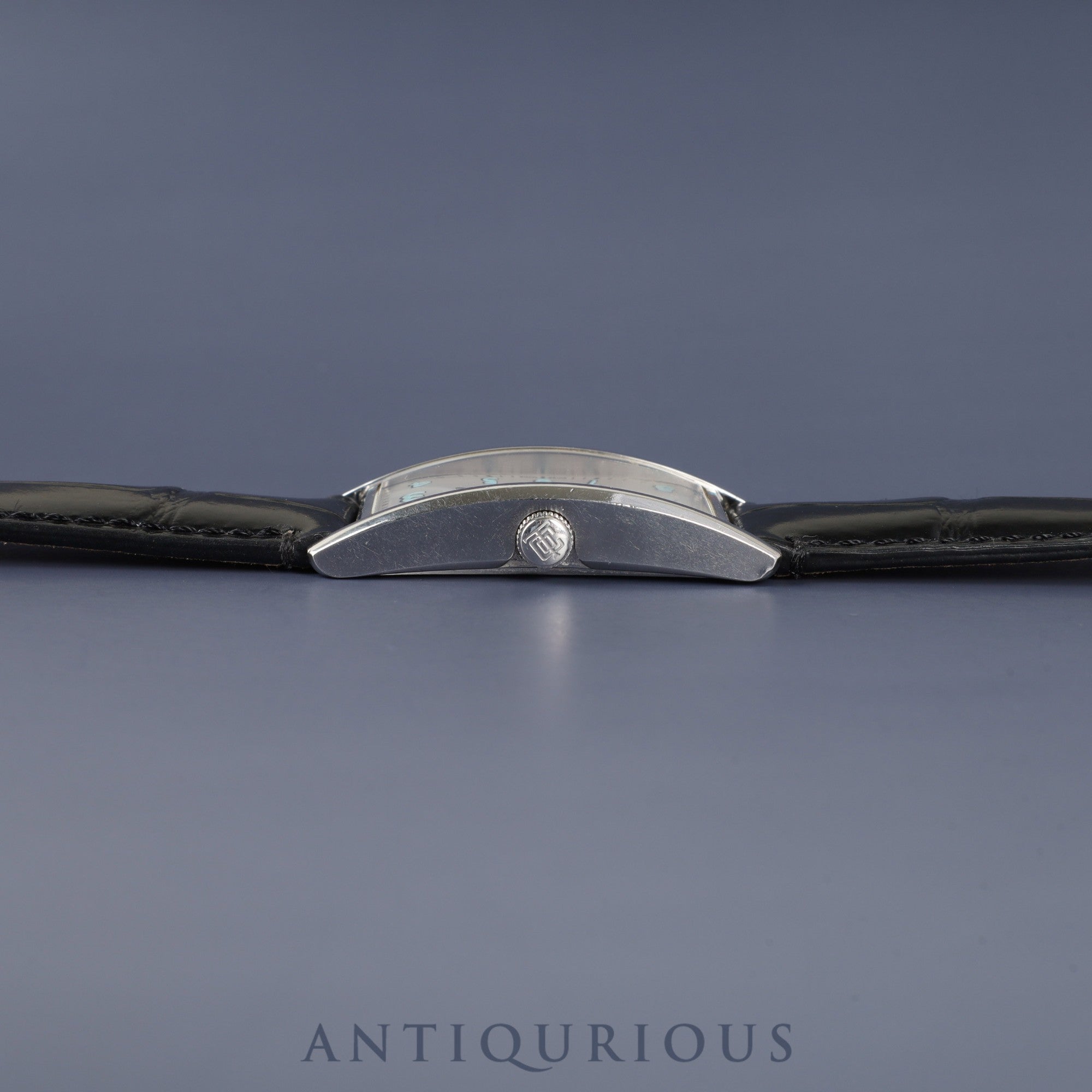 Tiffany East West 37447102 Quartz SS Leather Third party buckle (SS) Silver Arabic dial Box Warranty (2017) Overhauled