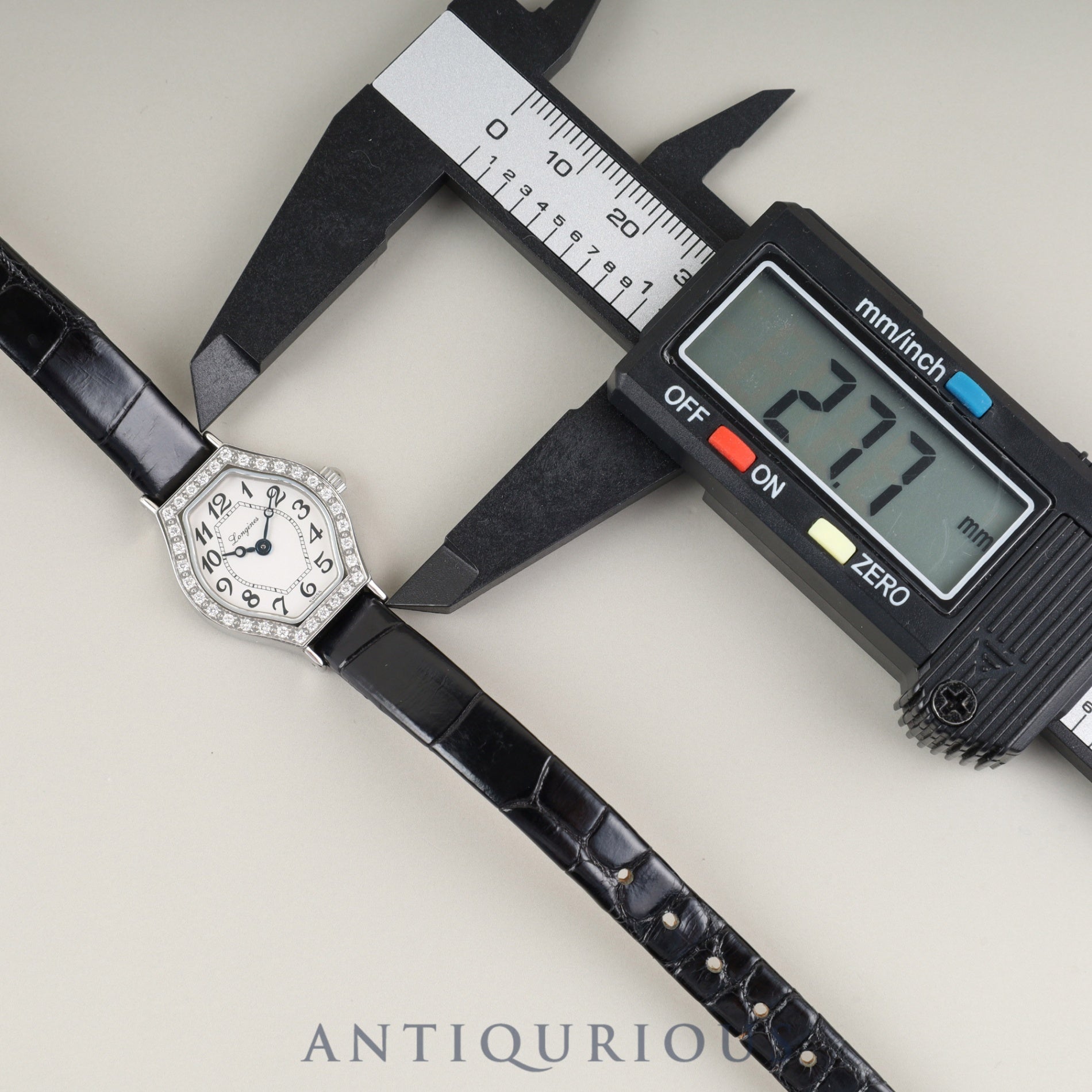 ロンジン ラ ヴィソント L5.184.0 クォーツ Cal. L963.2 SS 純正革ベルト 純正尾錠(SS)ホワイトアラビア文字盤 オーバーホール済み