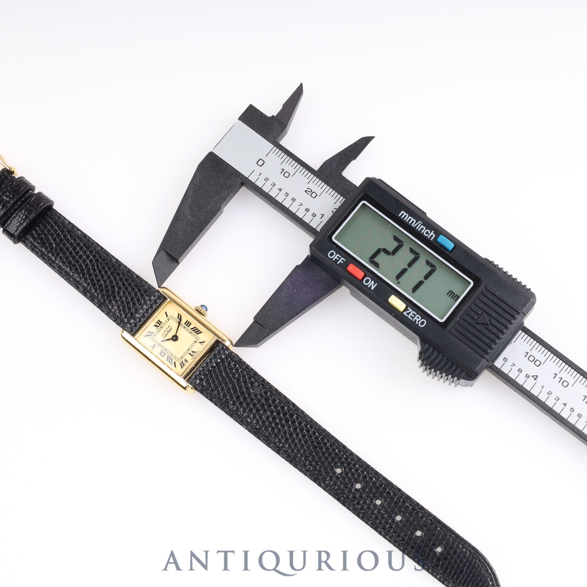 Cartier Must Tank SM Manual winding SV925 Leather Genuine buckle (GP) Ivory Roman dial Cartier boutique complete service