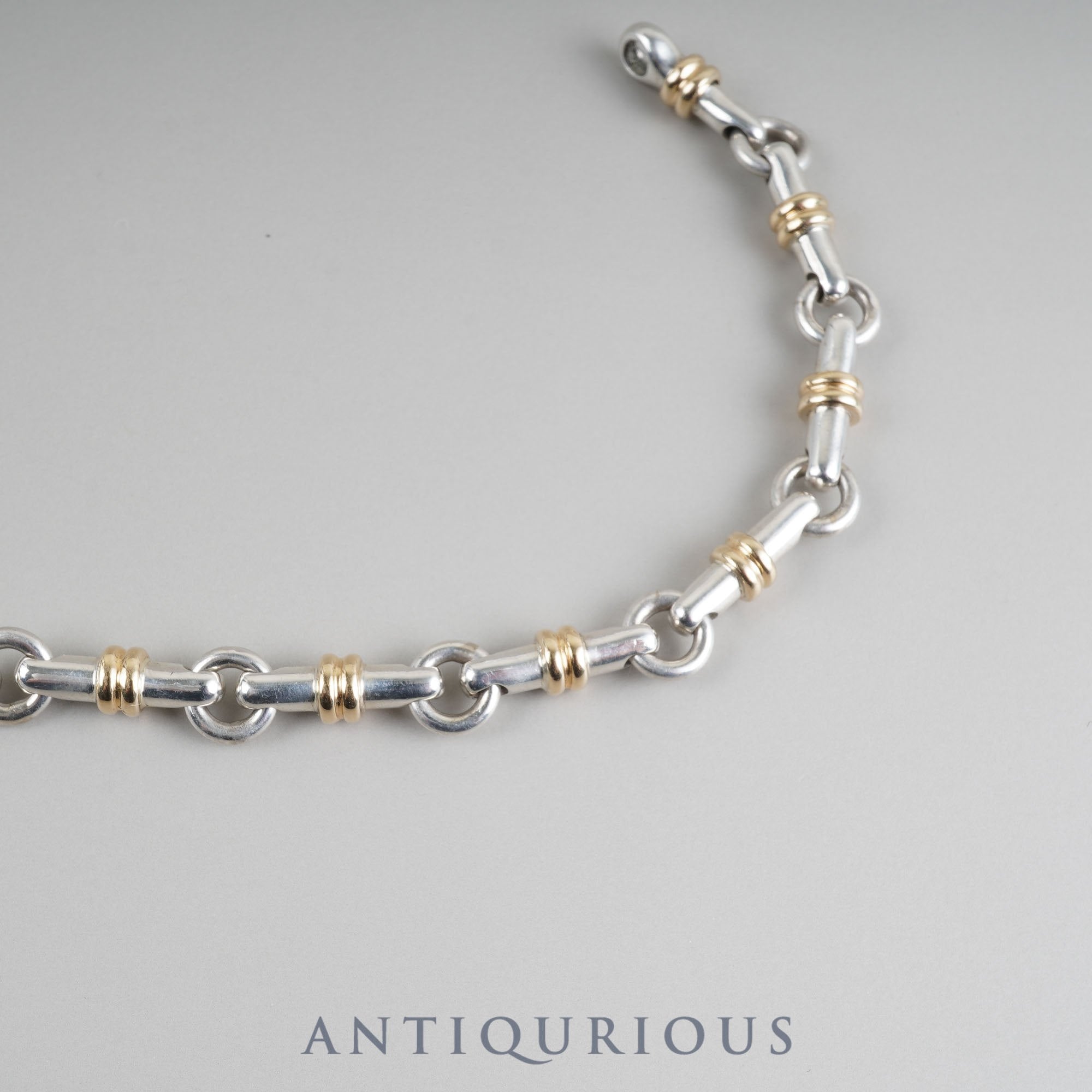 ティファニー ブレスレット ブライドルリンク サークル バー リンク SV925/750 箱 保存袋