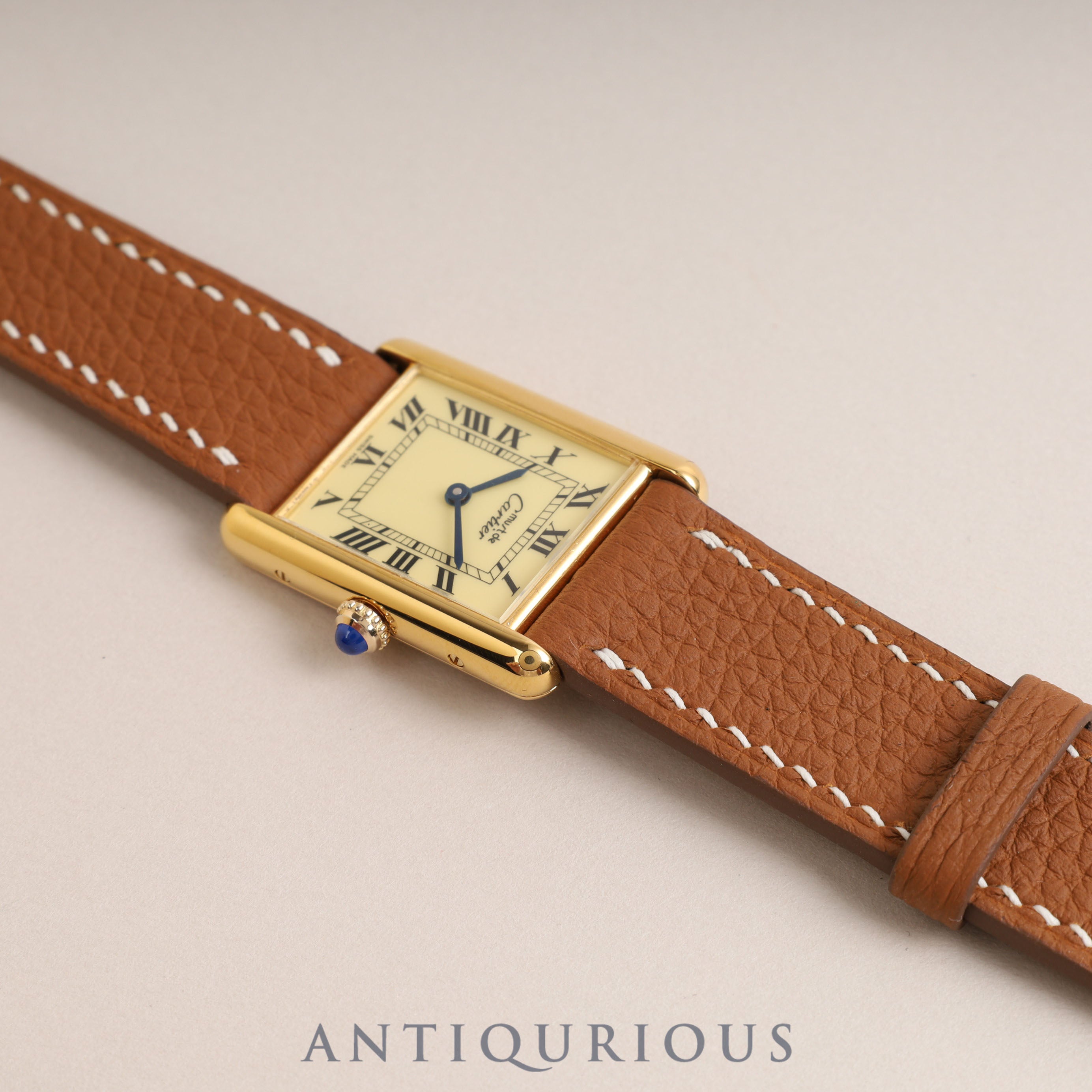 Cartier Must Tank LM QZ Ivory Dial 6 81006 Complete Service