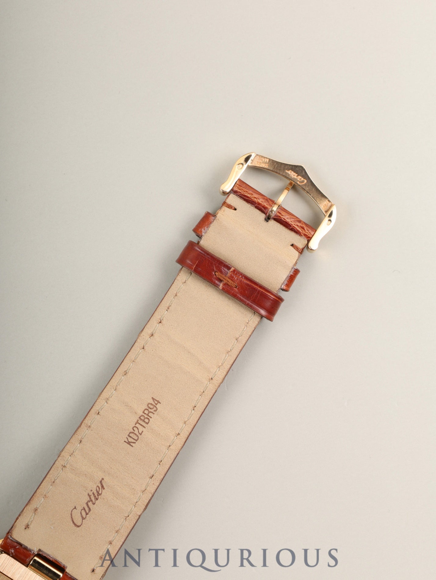 カルティエ ベニュワール LM W8000002 / 3033 手巻き Cal.430MC AU750 純正革ベルト 純正ピンバックル(AU750) ホワイトローマン文字盤 保証書(2012年)冊子 オーバーホール済み