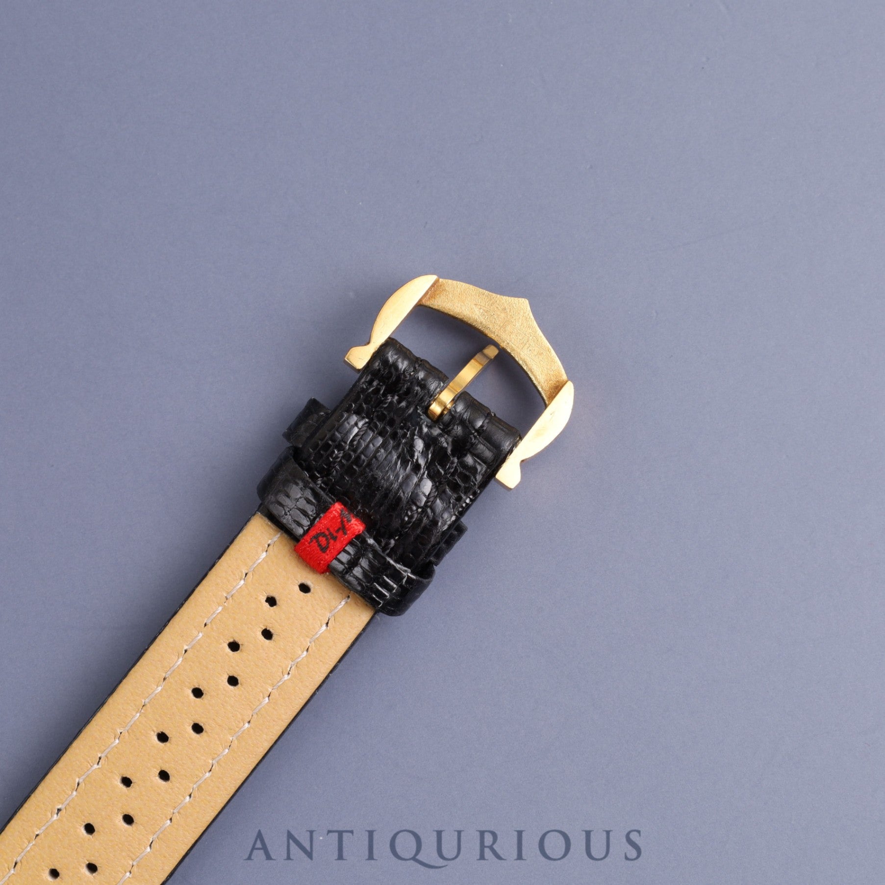 カルティエ サンチュール SM 78100 手巻き Cal.78-1 YG 革 純正尾錠(750YG)ホワイトローマン文字盤 オーバーホール済み