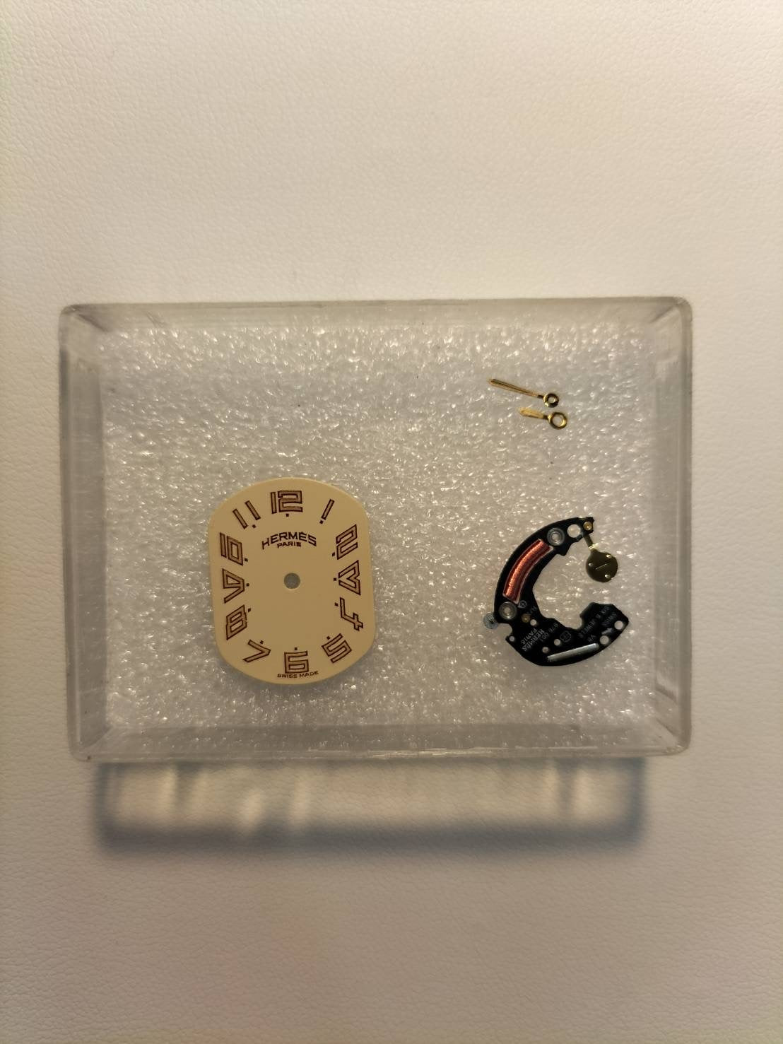 Hermes Rally 77.03 Quartz Cal.976.001 SS/GP SS/GP Ivory Dial Box Booklet Overhauled