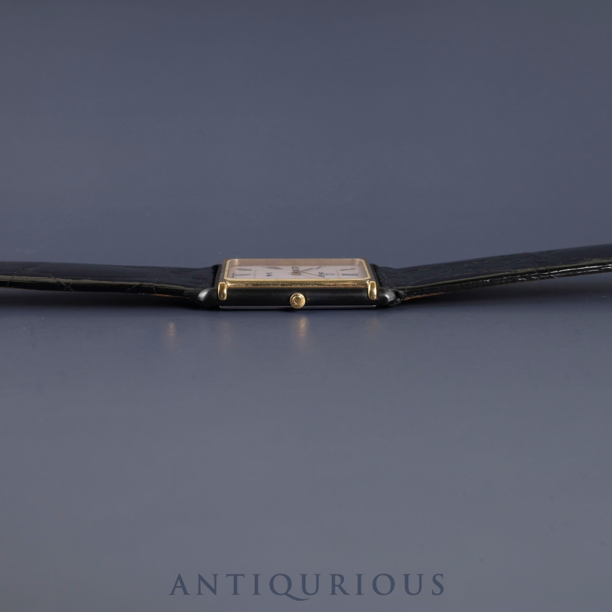 Omega De Ville Auteuil 191.0221 Quartz Cal.1450 GP Leather Strap with Genuine Buckle (GP) White Dial Box and Genuine Strap Overhauled