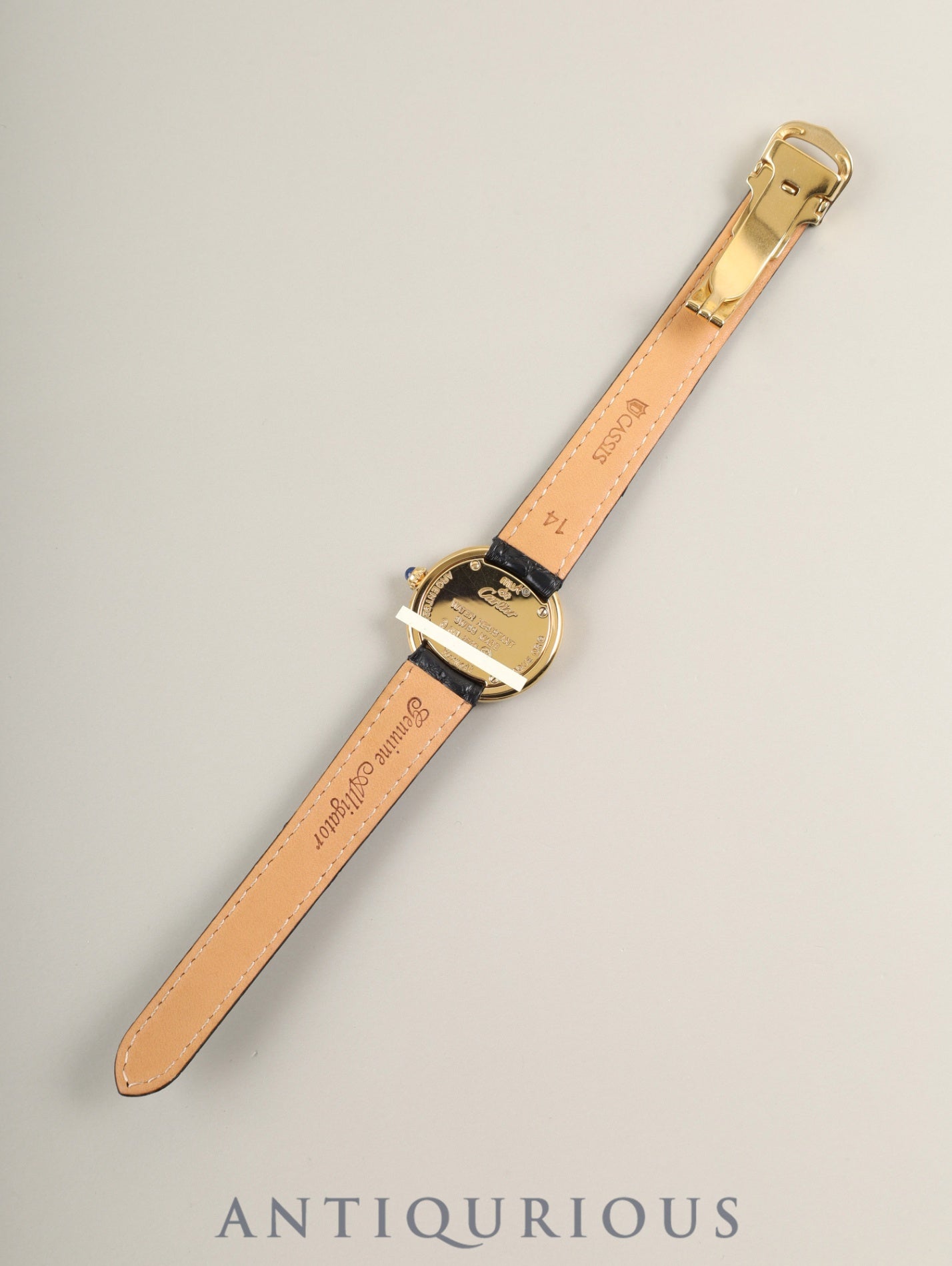 Cartier Must Trinity W1010644 / 2735 Quartz Cal.157.06 SV925 Leather Genuine D-buckle (GP) Side Trinity Dial Genuine Leather Strap Overhauled