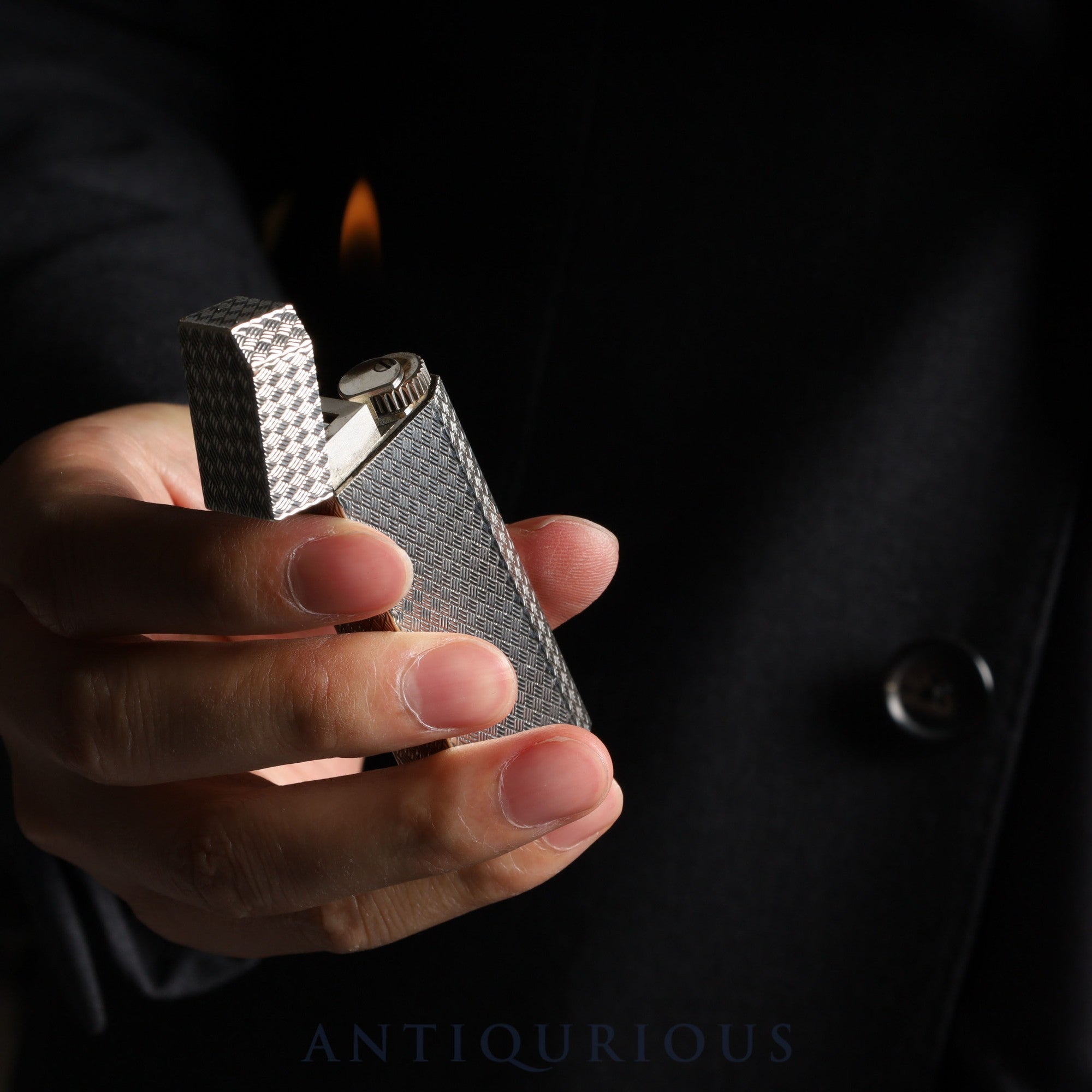 Cartier lighter Pentagon silver color