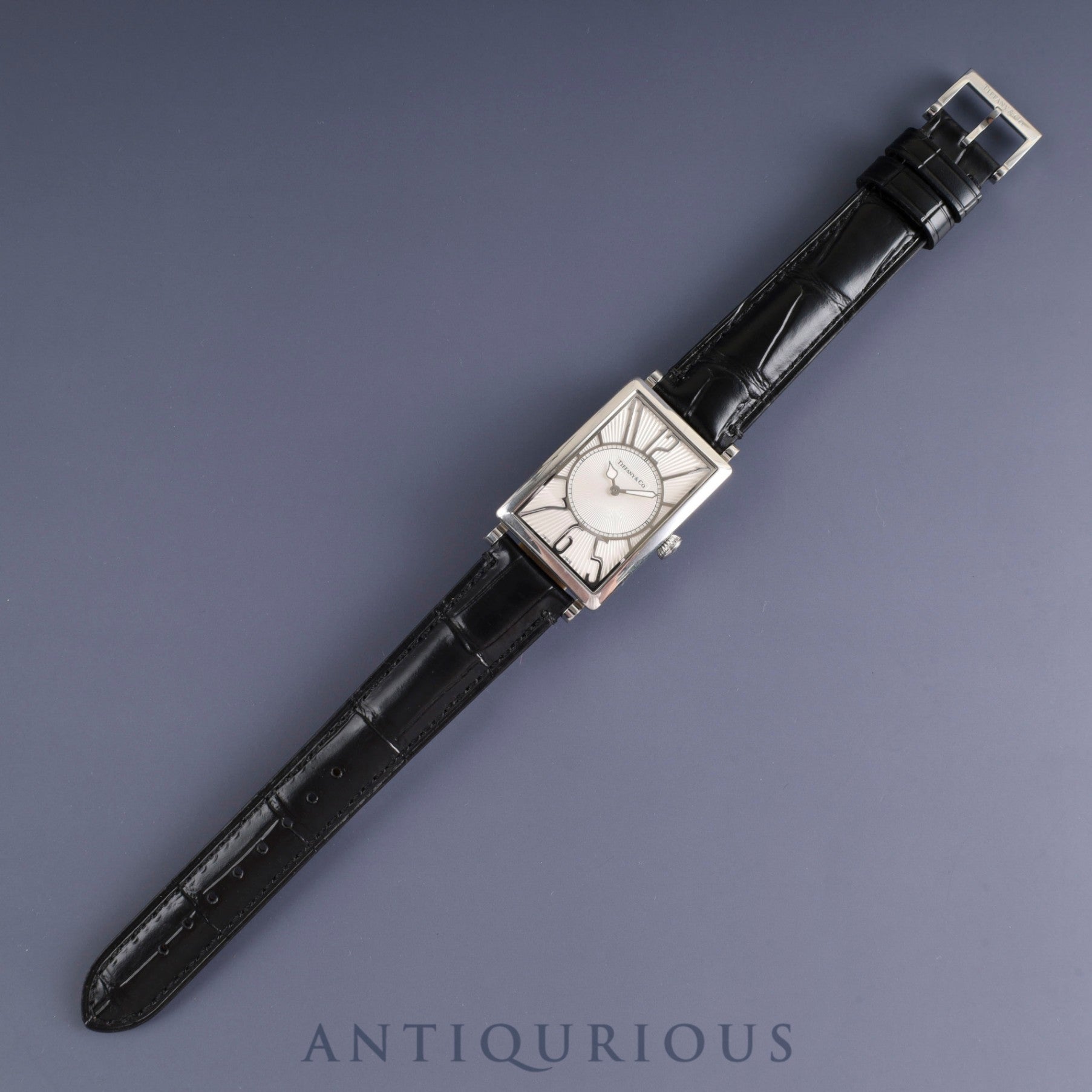 Tiffany Gallery Z3002.10.10A21A68A Quartz Cal.976.001 SS Leather Genuine Buckle (SS) Silver Dial Overhauled