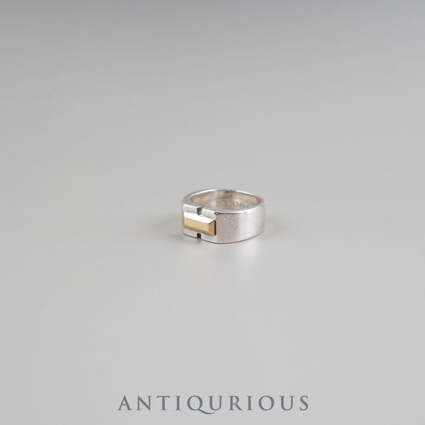 エルメス リング ヴィンテージ バケット SV925/YG #52