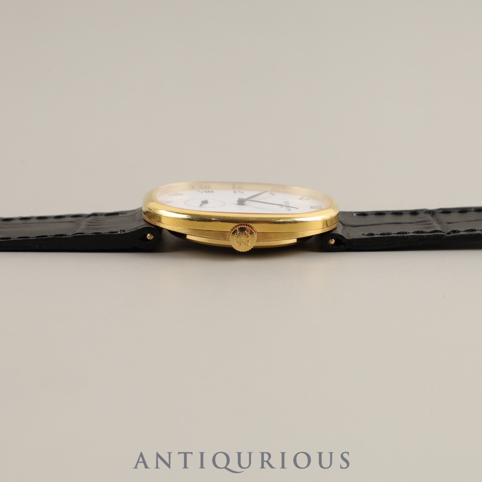 パテック・フィリップ ゴールデンエリプス 3948J 手巻き Cal.215 750 革 純正尾錠(750)ホワイトローマン文字盤 箱 タグ