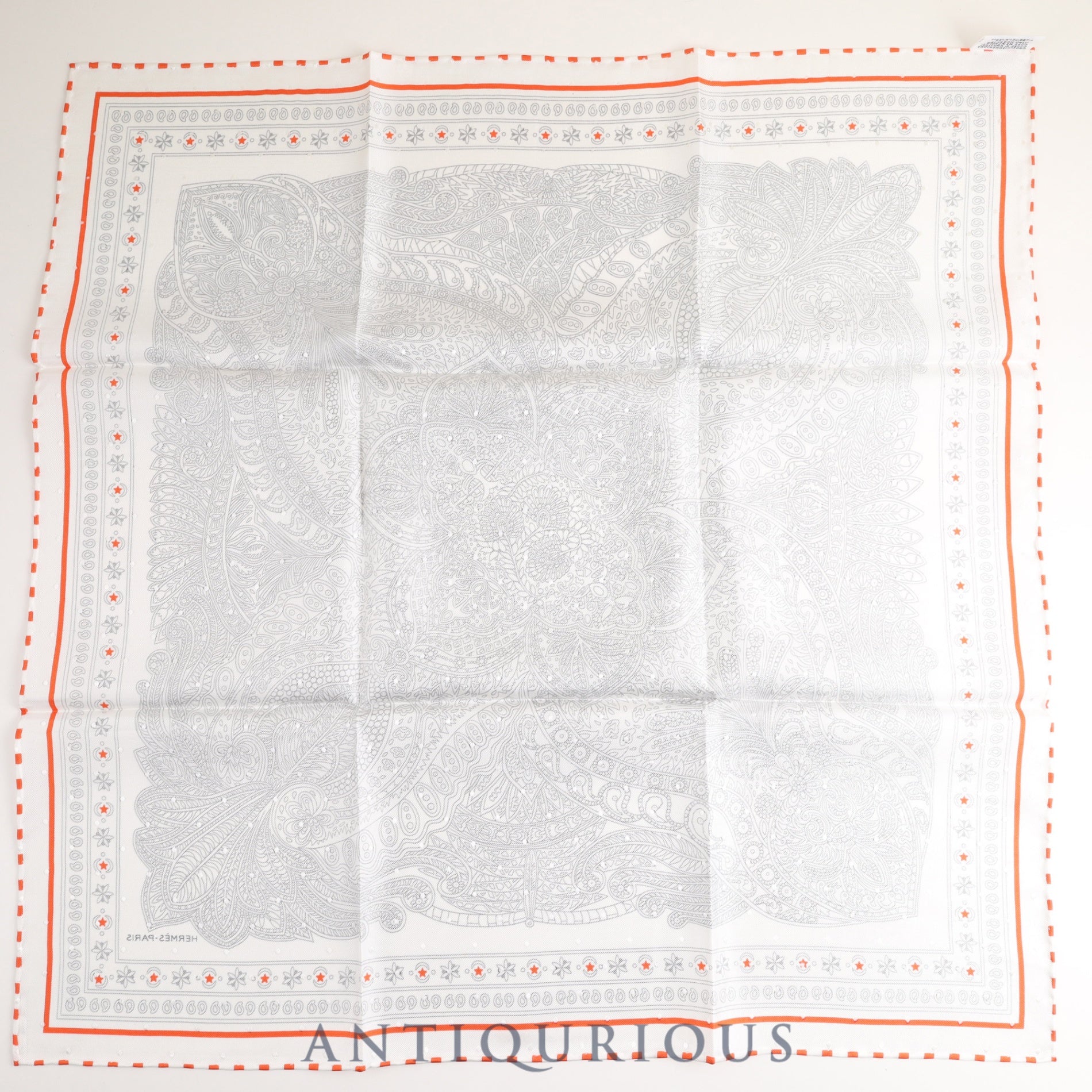エルメス スカーフ カレ55 マハラニの庭 SILK100%