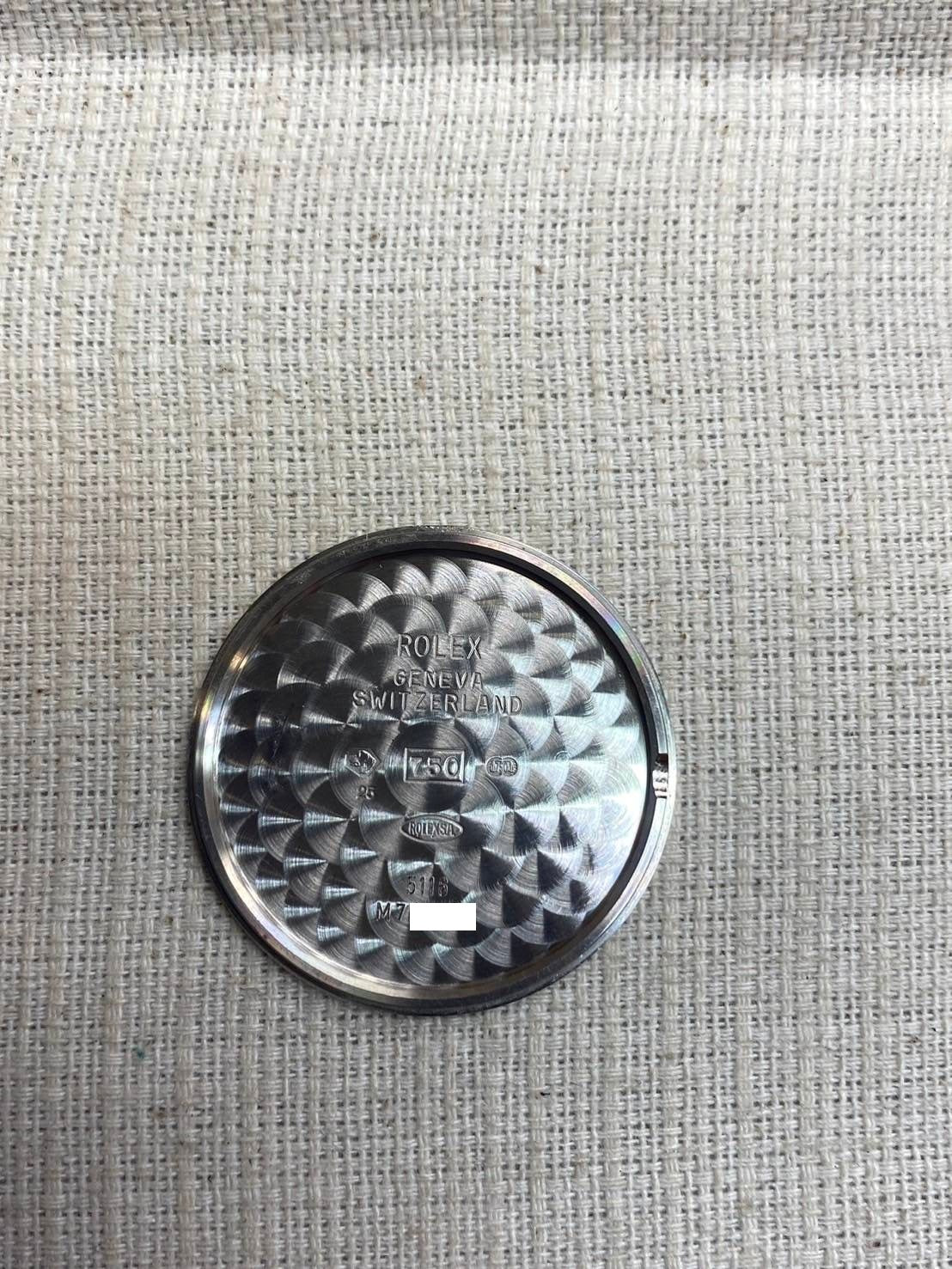 ロレックス チェリーニ 5116 手巻き Cal.1602 WG 革 純正尾錠(750)シルバー文字盤 M番(2007~2008年)