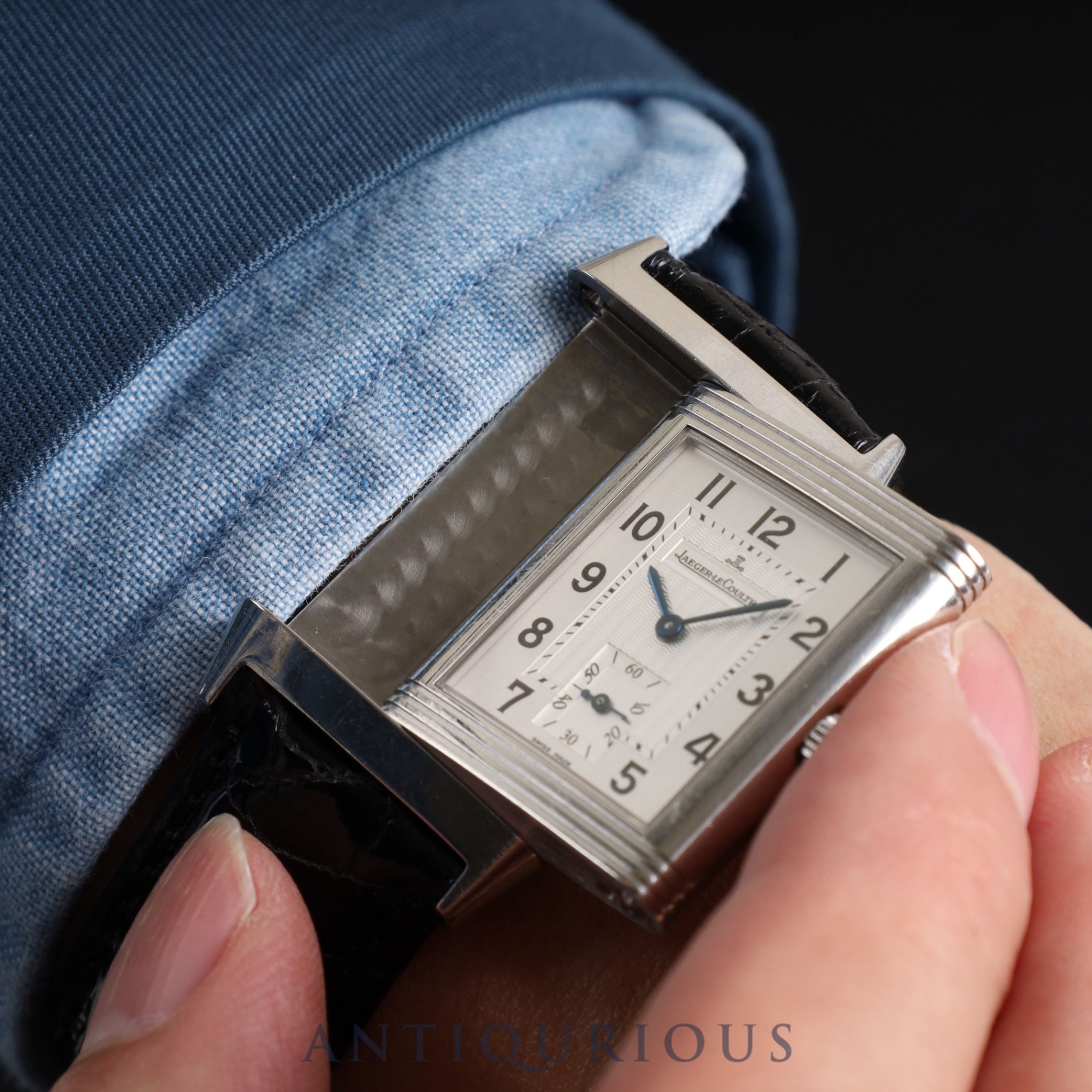 Jaeger-LeCoultre Reverso Classic 252.8.71 Manual winding Cal.861 SS Leather Genuine buckle (SS) Silver dial Box Warranty (2005) Booklet Overhauled