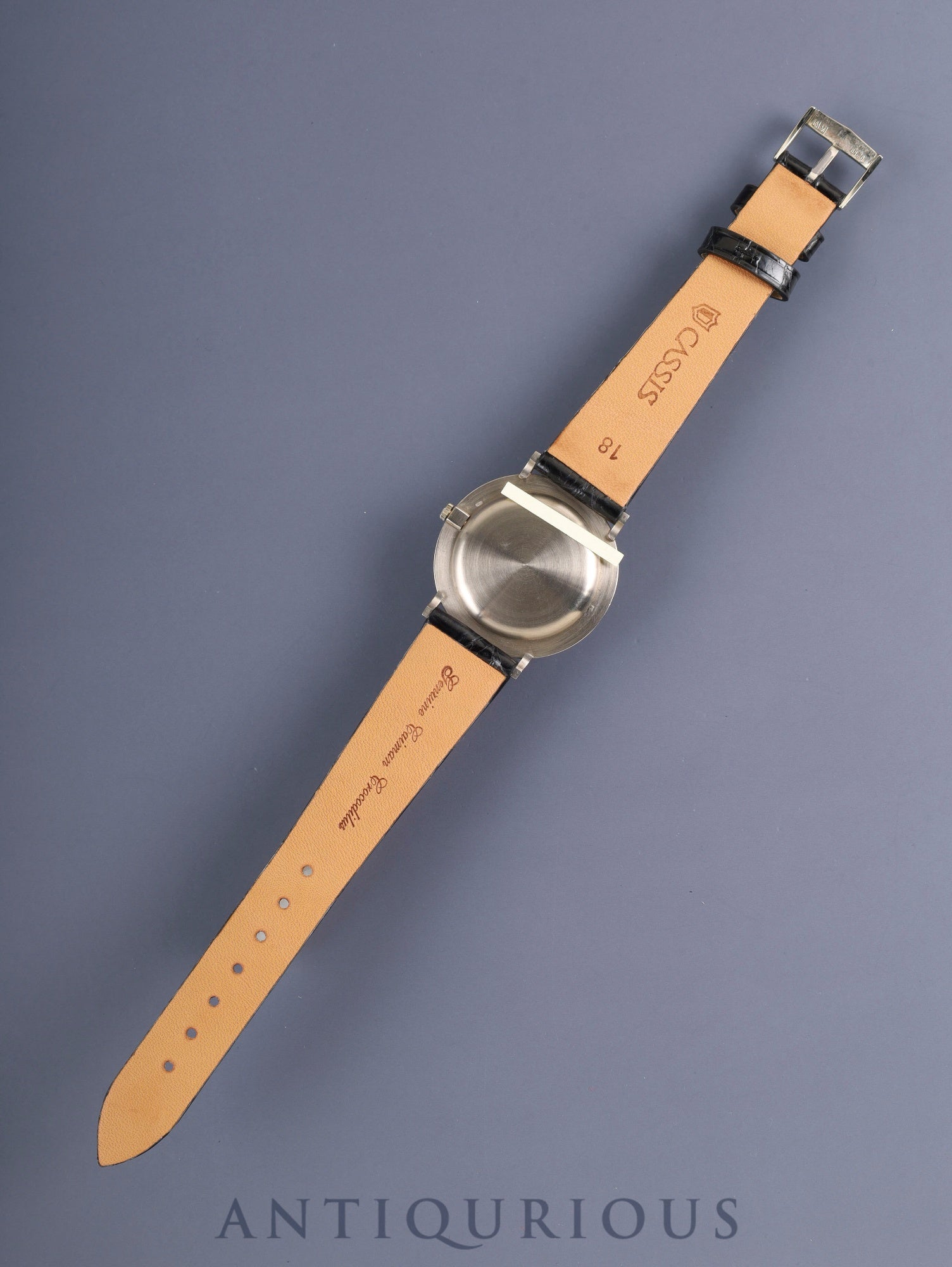 Audemars Piguet Round Manual Winding Cal.K2001 / 1A 750WG Leather Original Pin Buckle (750WG) Silver Dial Overhauled