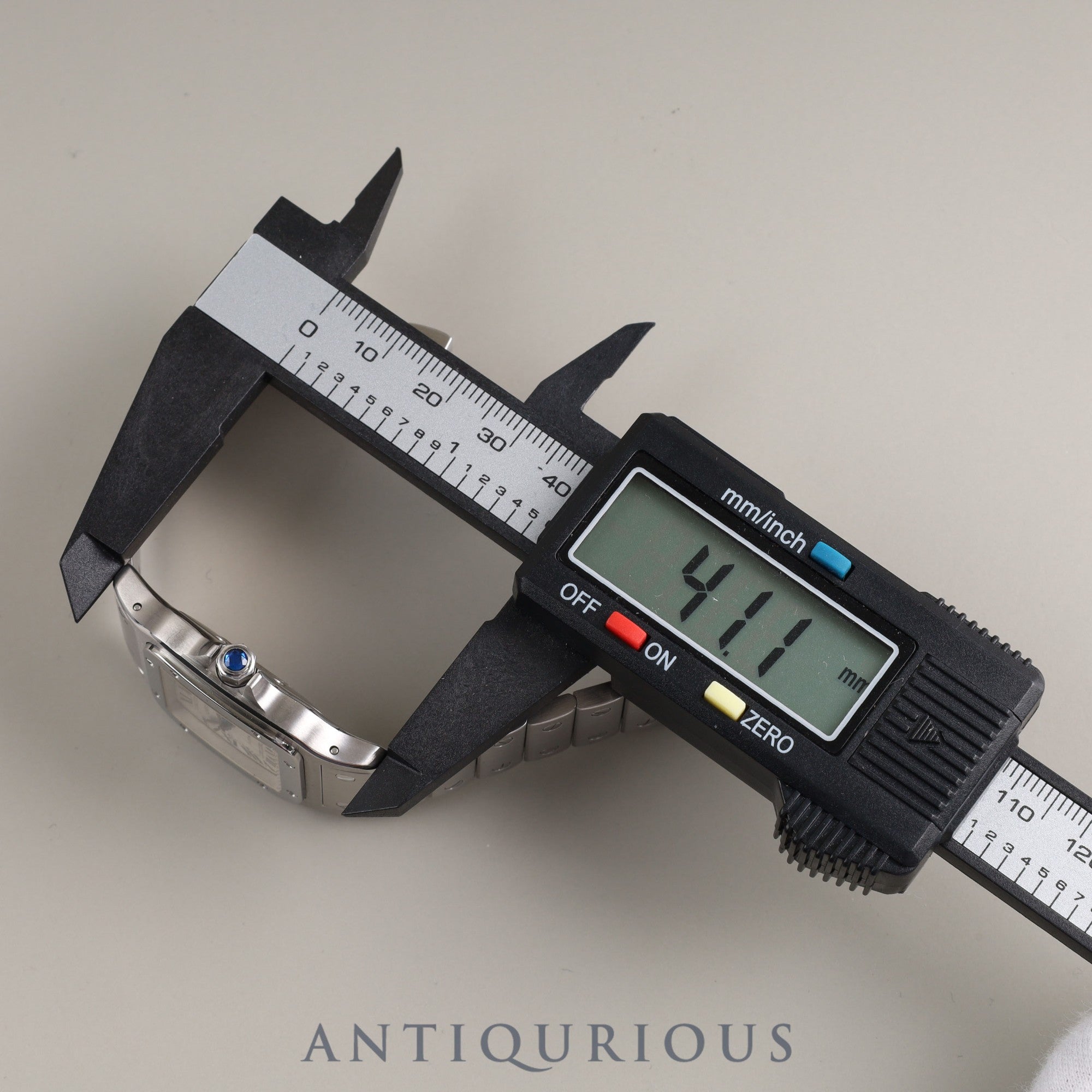 Cartier Santos Galbee LM 2319 Automatic SS SS Silver Guilloche Dial