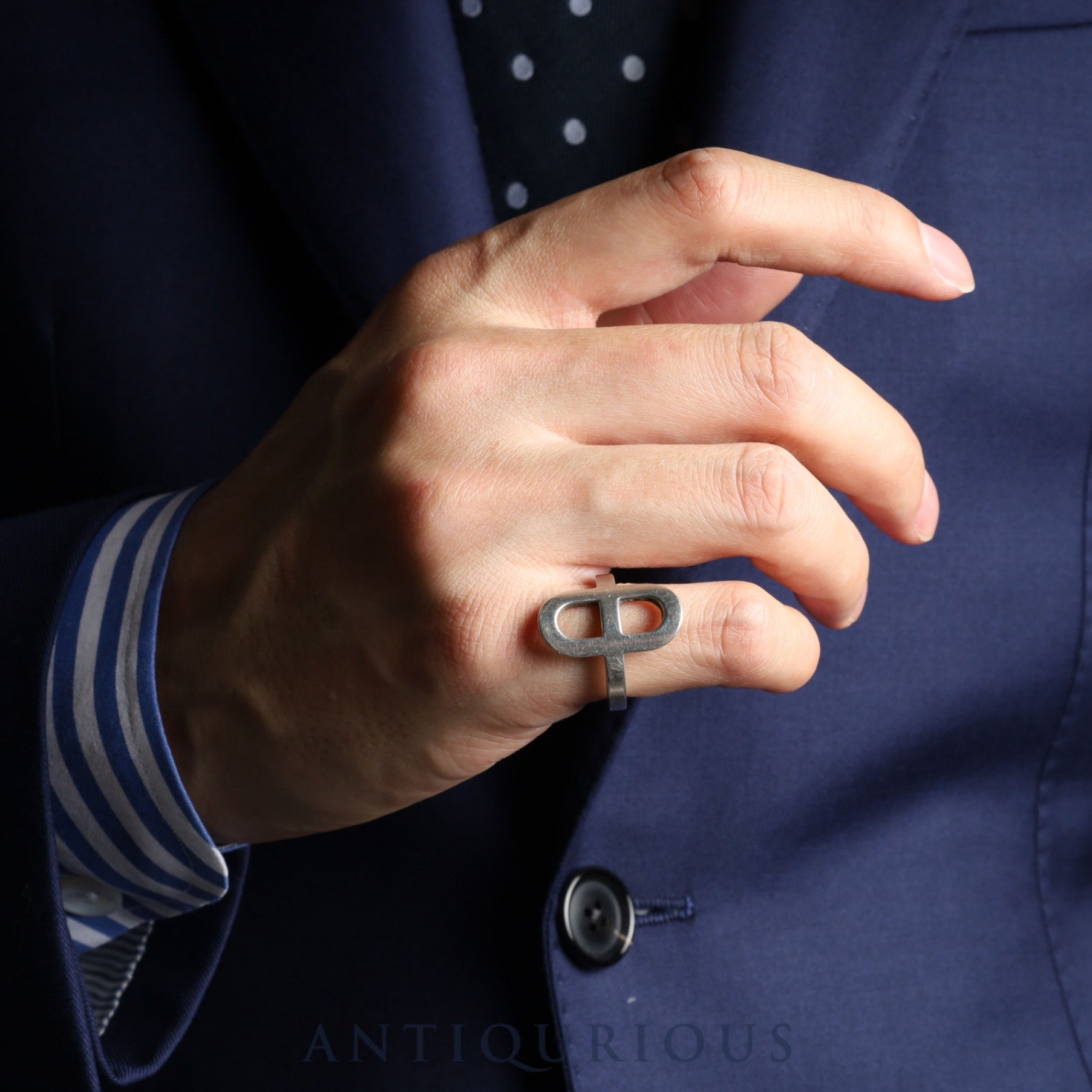 Hermes Ring Chaine d'Ancre #54 SV925