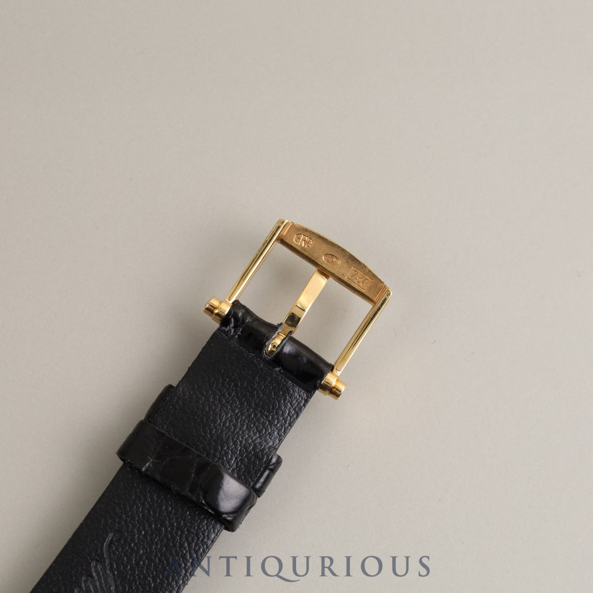 Breguet Classic Tonneau 3490 Manual winding Cal.818/4 YG Leather Genuine buckle (750) Ivory dial Overhauled