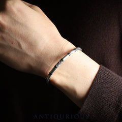 Tiffany Aztec Zigzag Bracelet, SV925, Hematite, Box, Dust Bag, Card (2002)