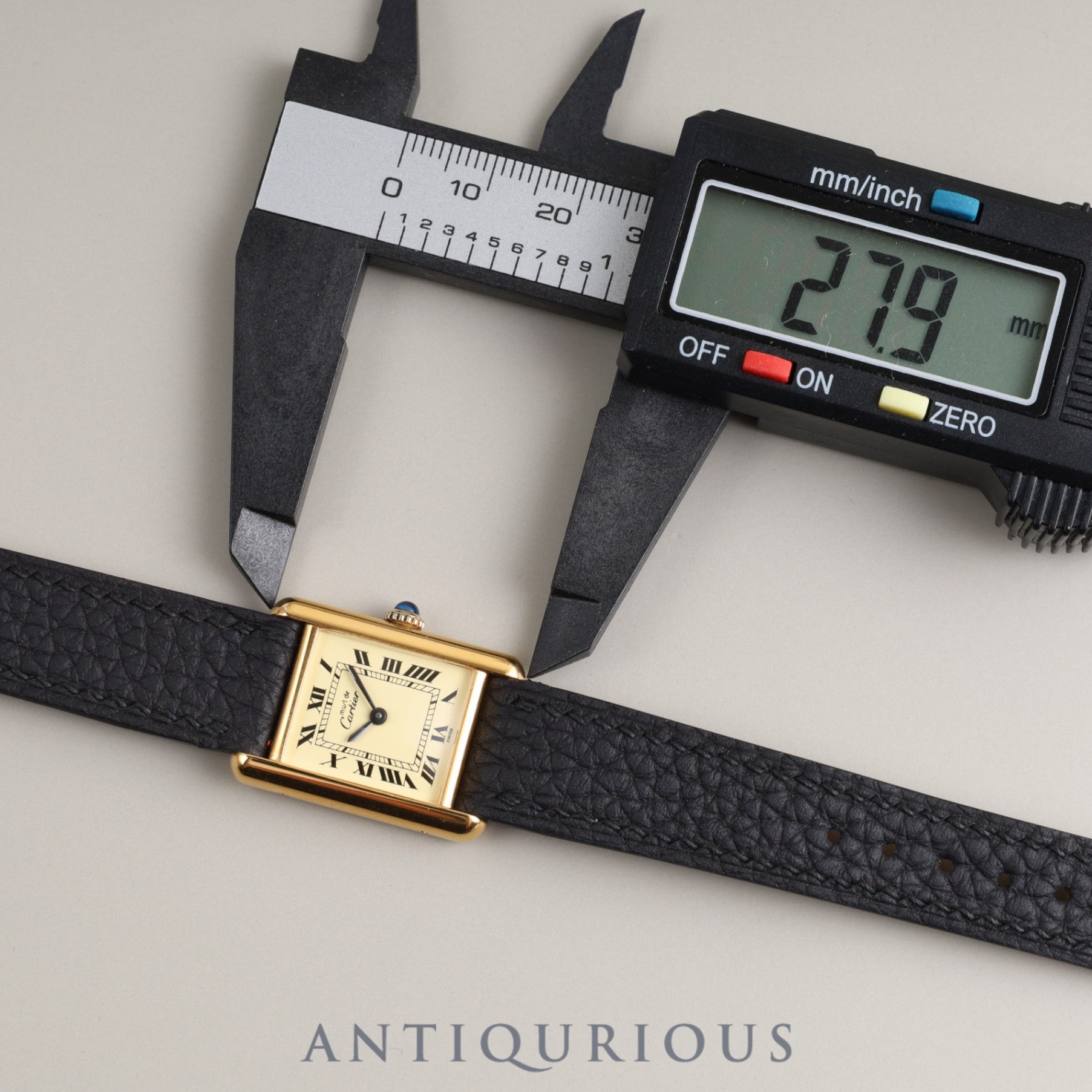 カルティエ マストタンクSM 手巻き アイボリー SWISS文字盤 新品仕上げ済み