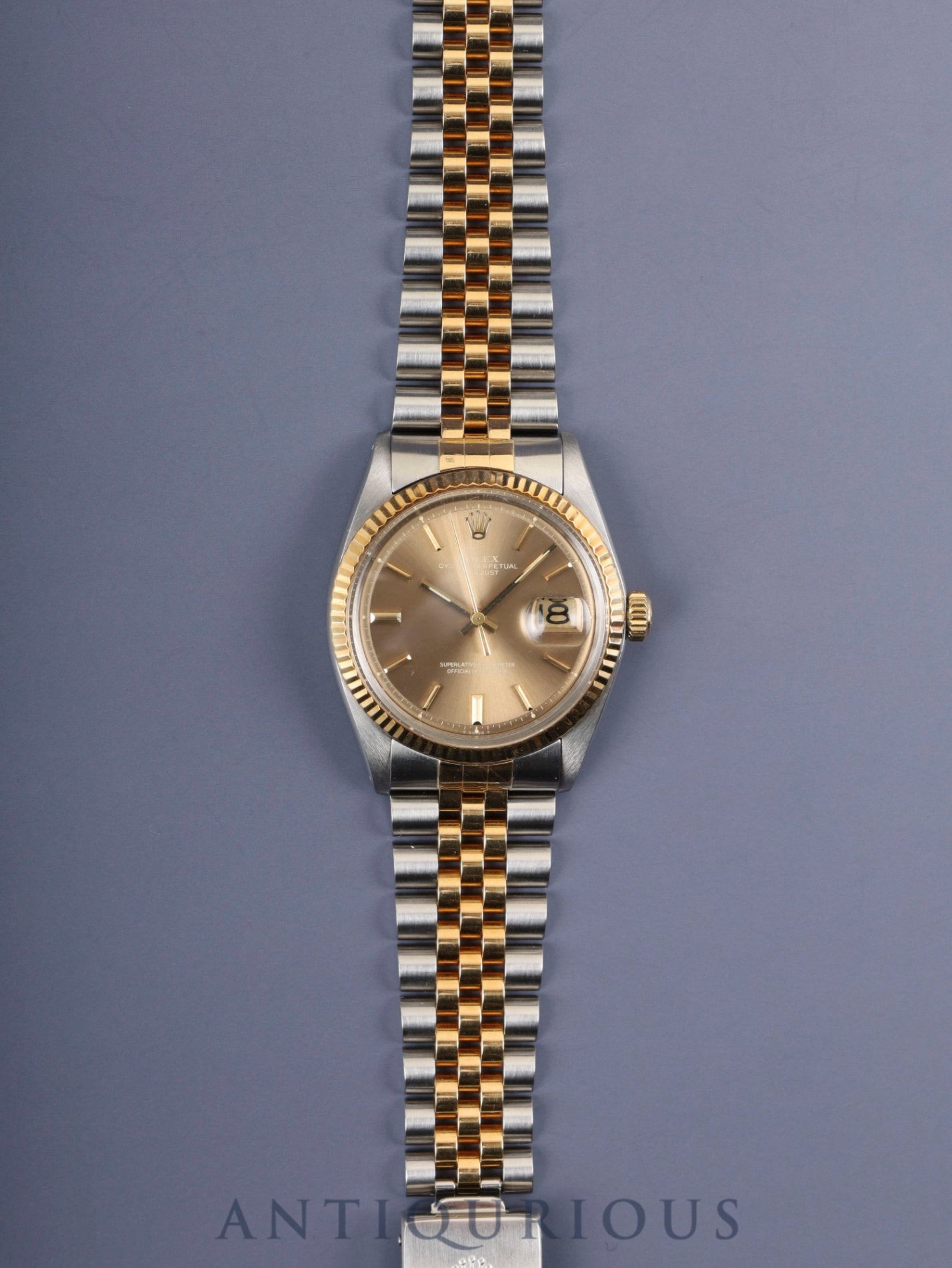 ロレックス デイトジャスト 1601/3 自動巻き Cal.1570 SS/YG SS/YG ゴーストシャンパン文字盤 30番台(1970年) オーバーホール済み