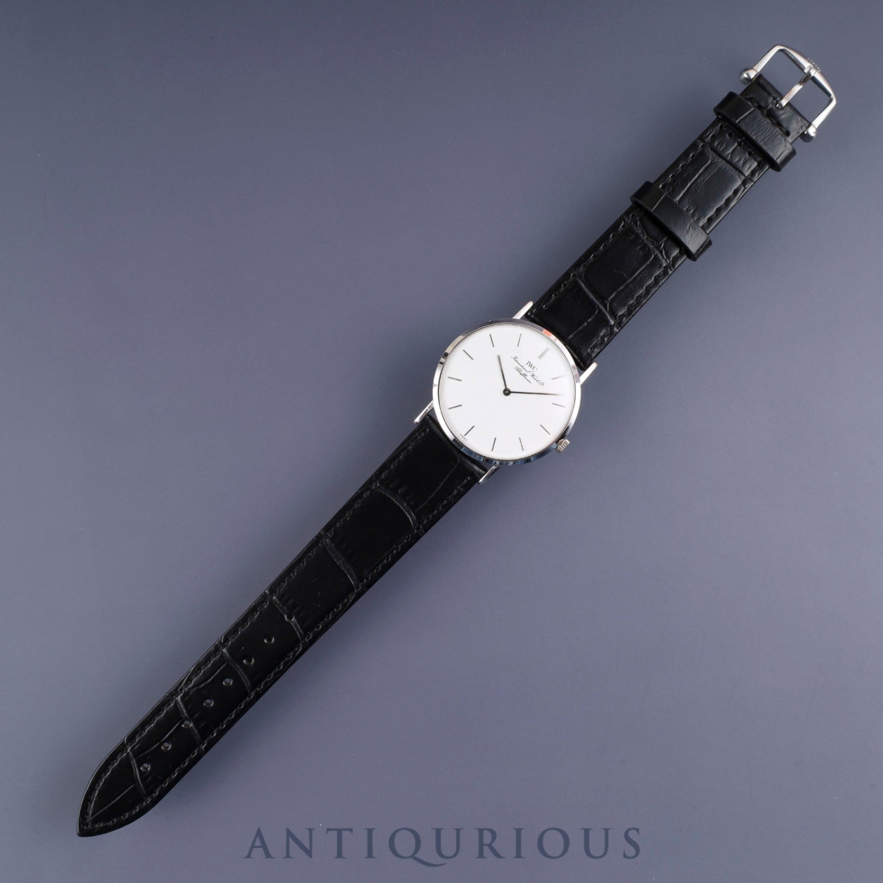 IWC Portofino IW201003, manual winding, Cal. 1852 750, leather, genuine buckle (SS), white dial, overhauled.