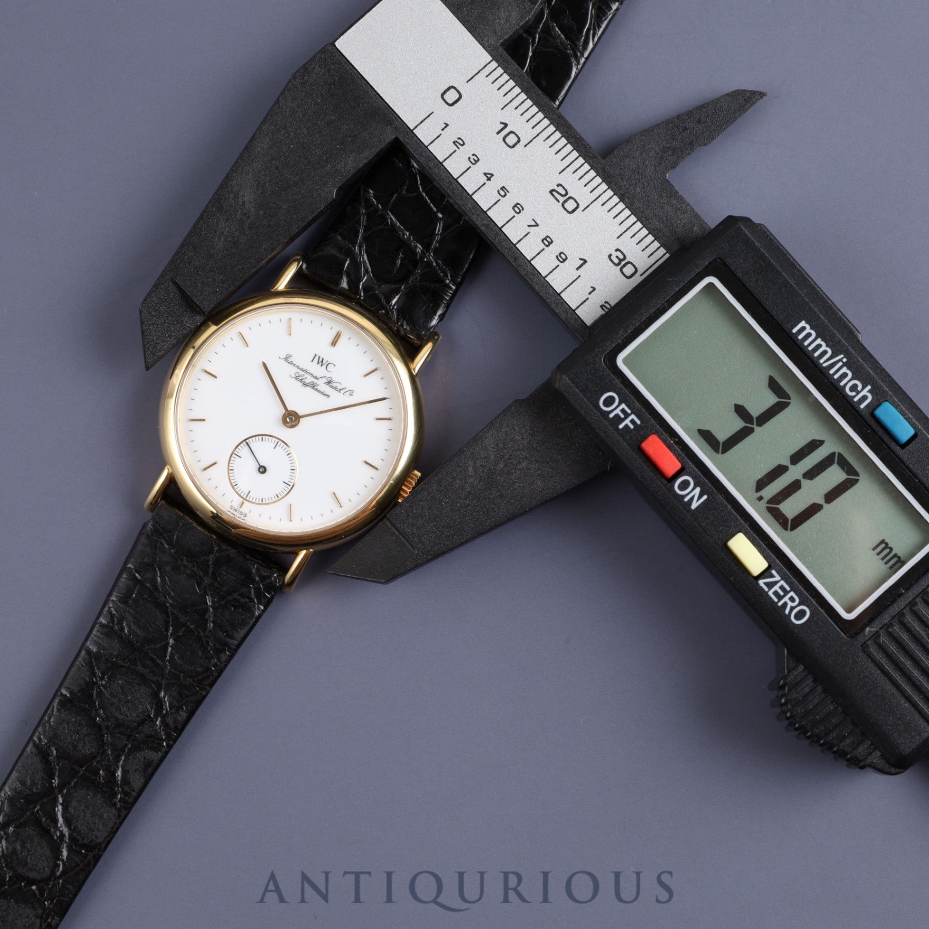 IWC ポートフィノ IW2532 手巻き Cal.403-423 YG 純正革ベルト 純正尾錠(GP)ホワイト文字盤 オーバーホール済み アイダブリュシー