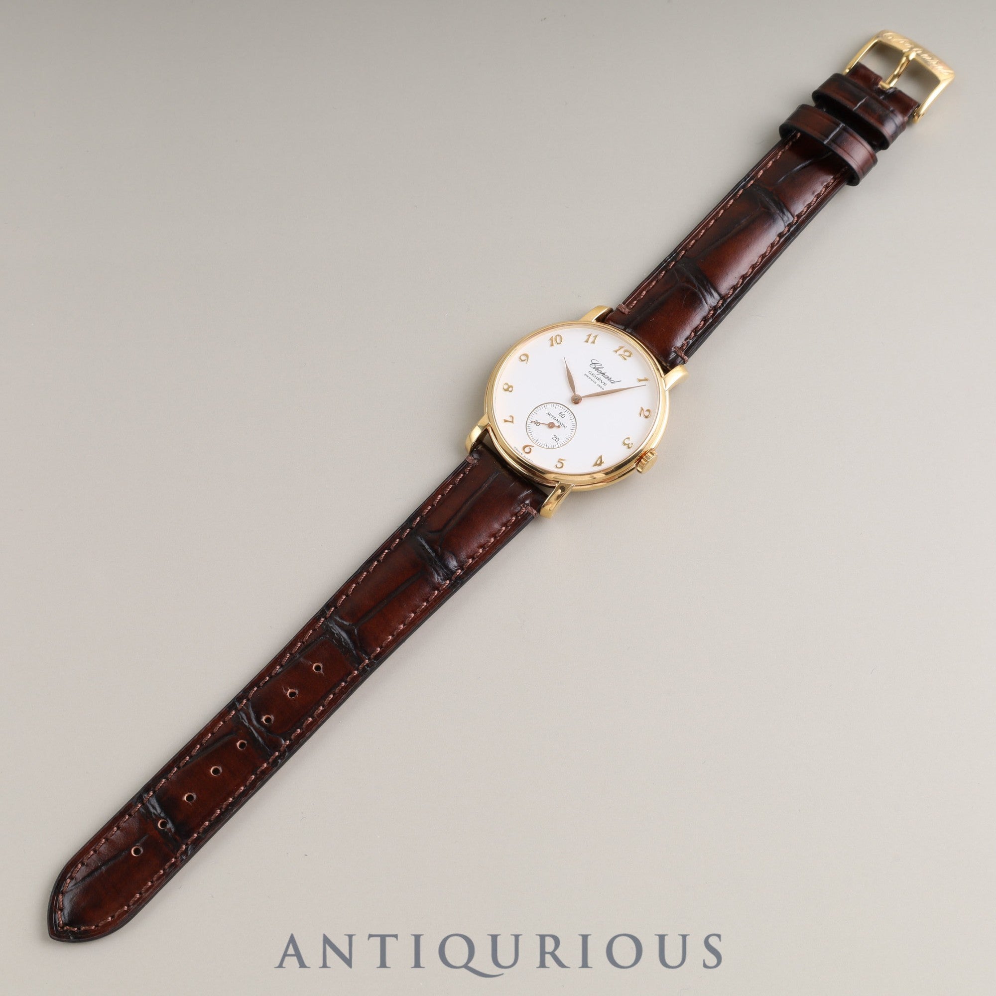 Chopard Classic 16/1229 135th Anniversary Model Automatic Cal.11.60 YG Leather Genuine Buckle (750) White Dial